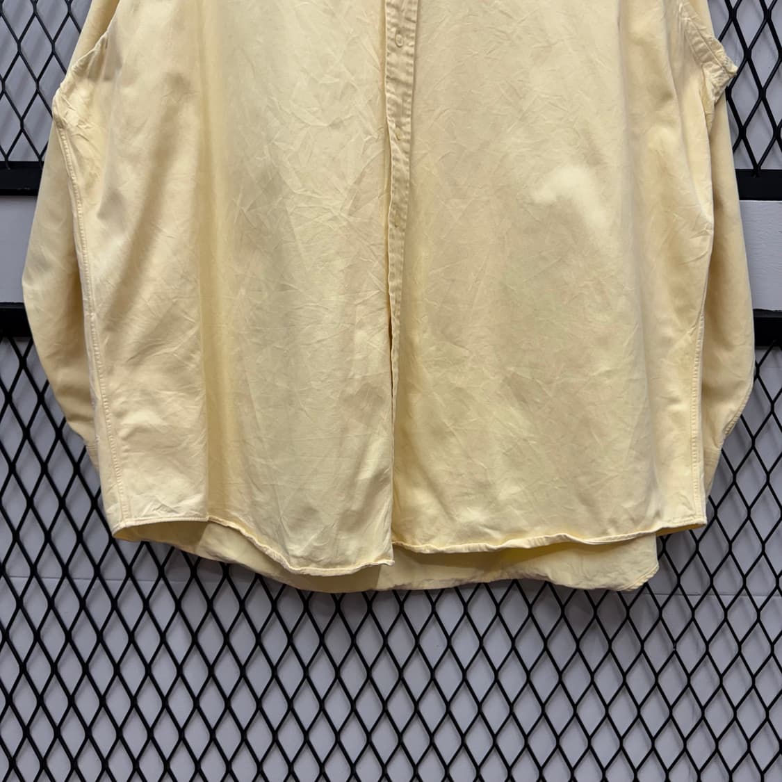 폴로 랄프로렌 솔리드 긴팔 셔츠 블랙 포니 포인트 옐로우 상품이미지4