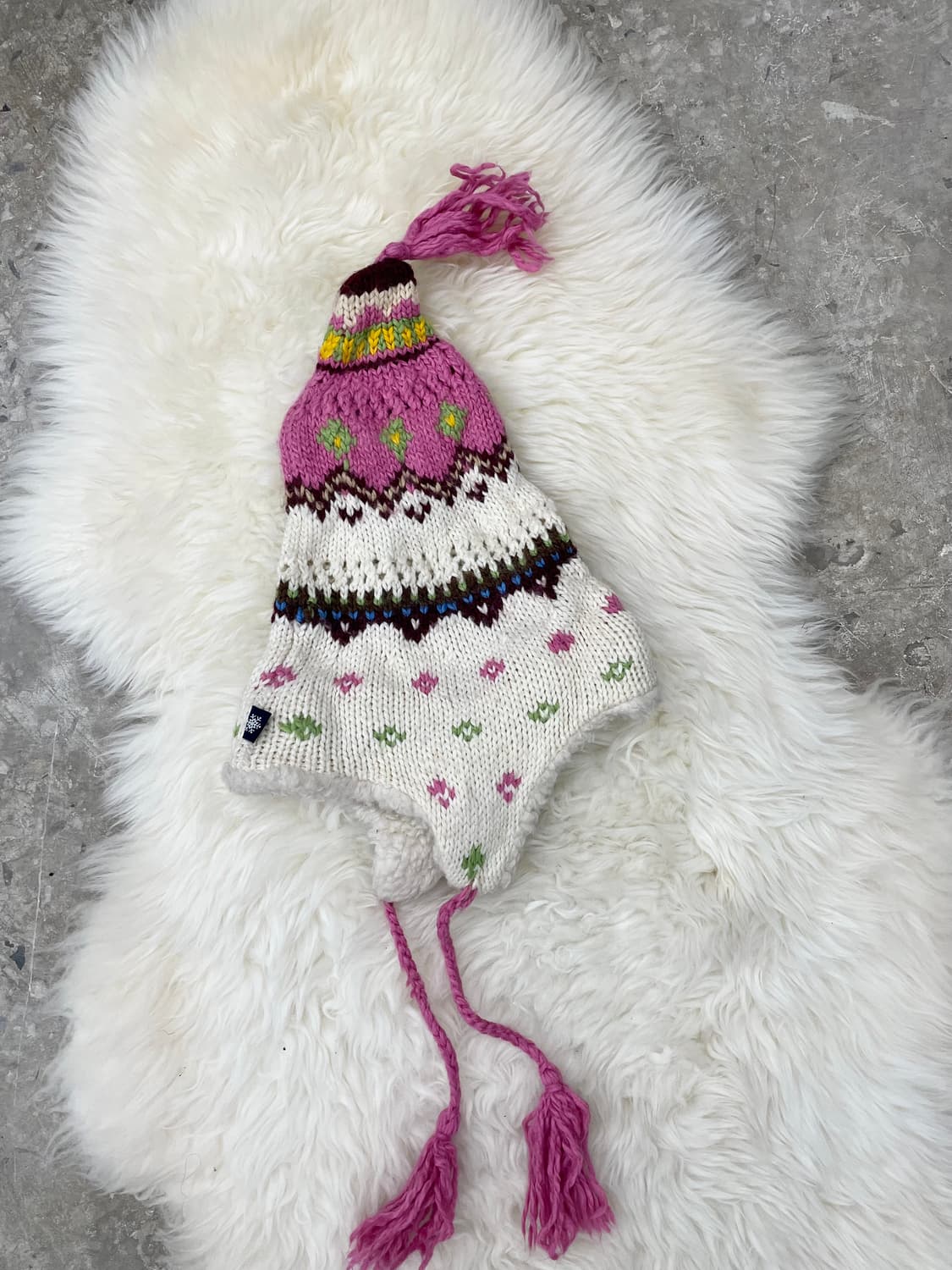 핑크 노르딕 이어머프 비니 상품이미지4