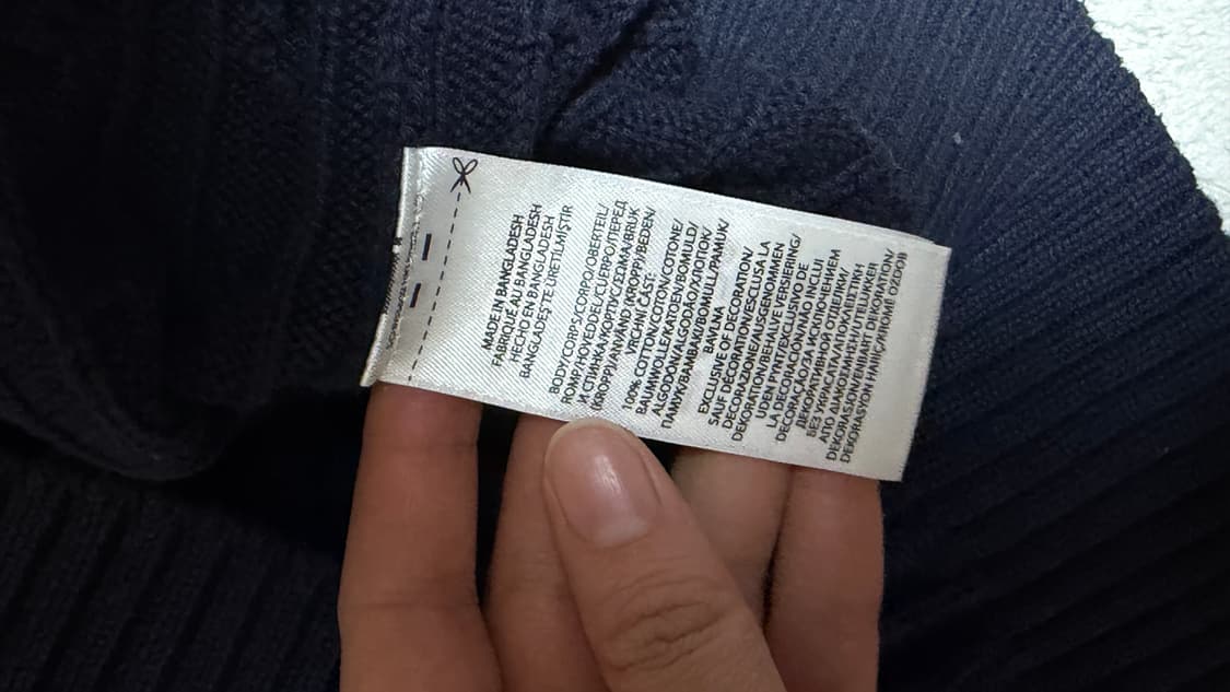 폴로 니트 네이비 상품이미지3