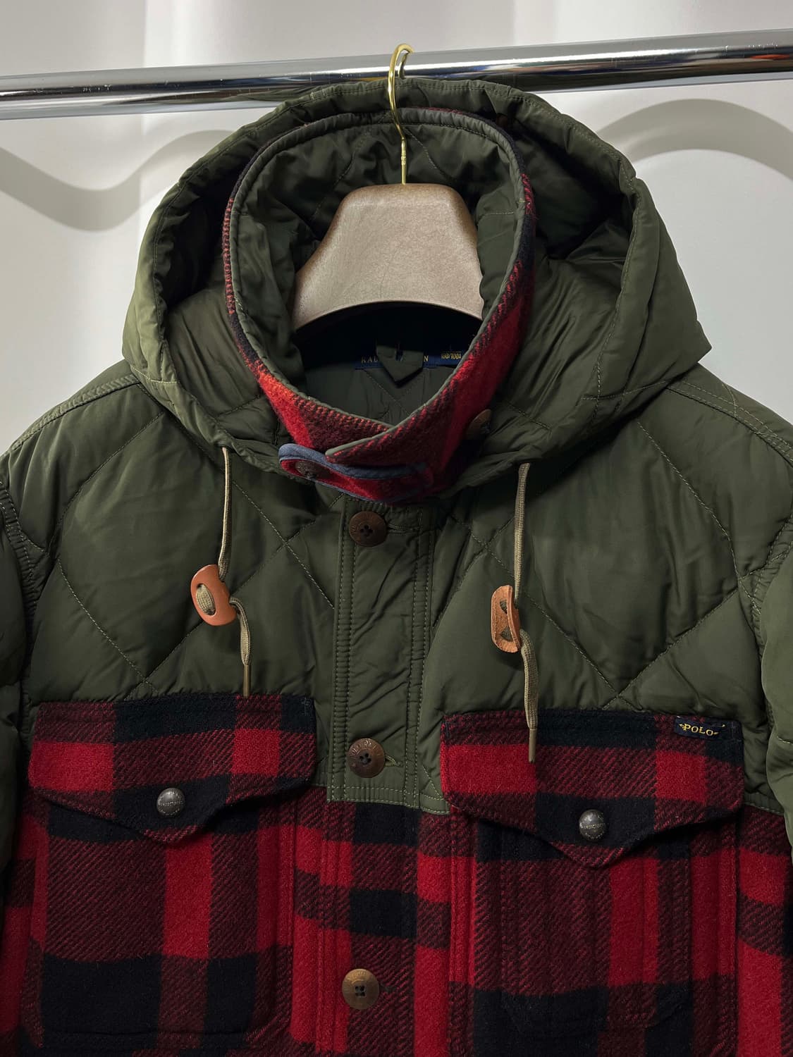 폴로 랄프로렌 말라드덕 버팔로 매키노 울헌팅 필드 퀼티드 다운자켓 상품이미지4