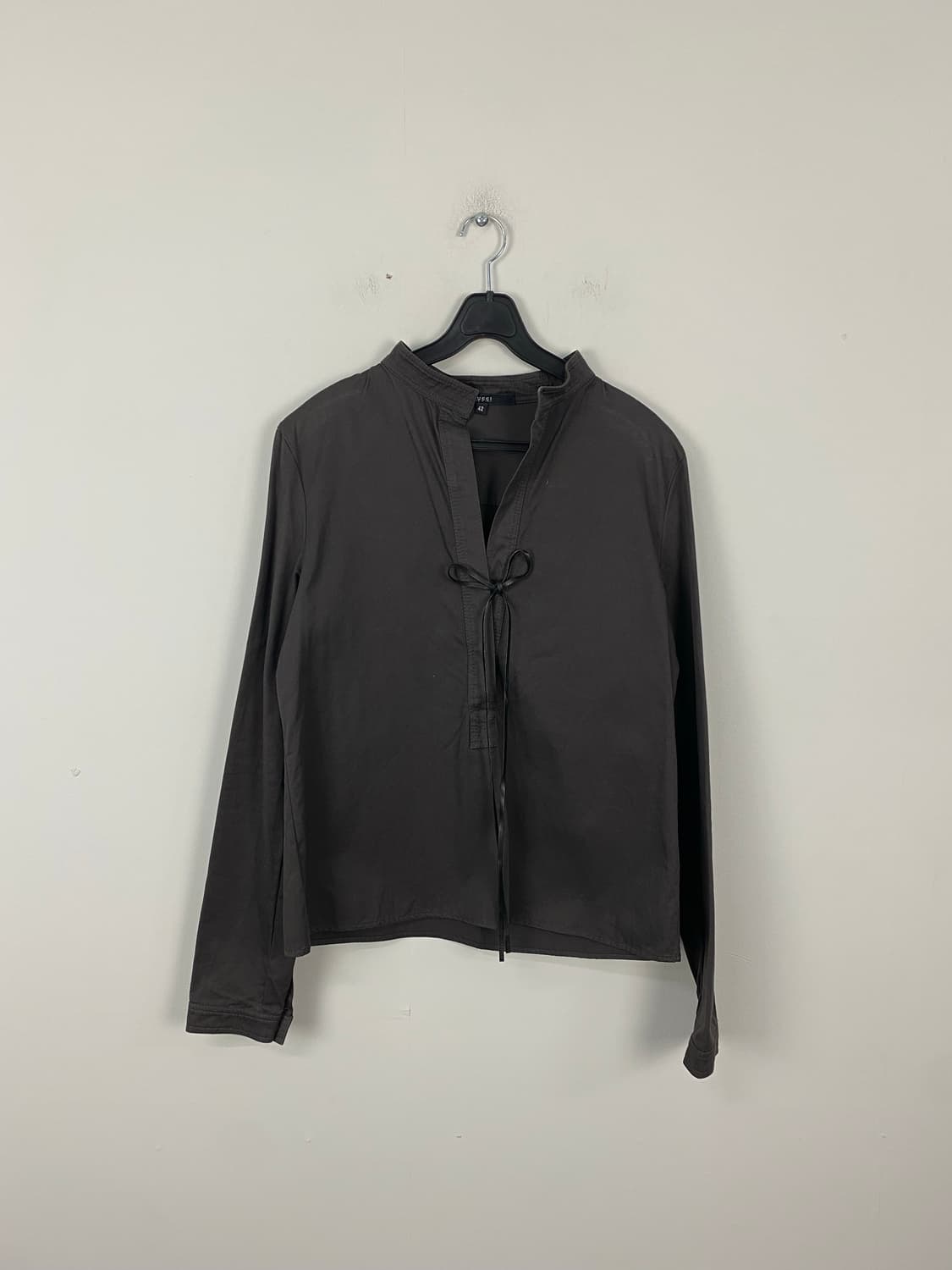 Gucci 구찌 양가죽 타이 넥 셔츠 42 <454> 상품이미지1