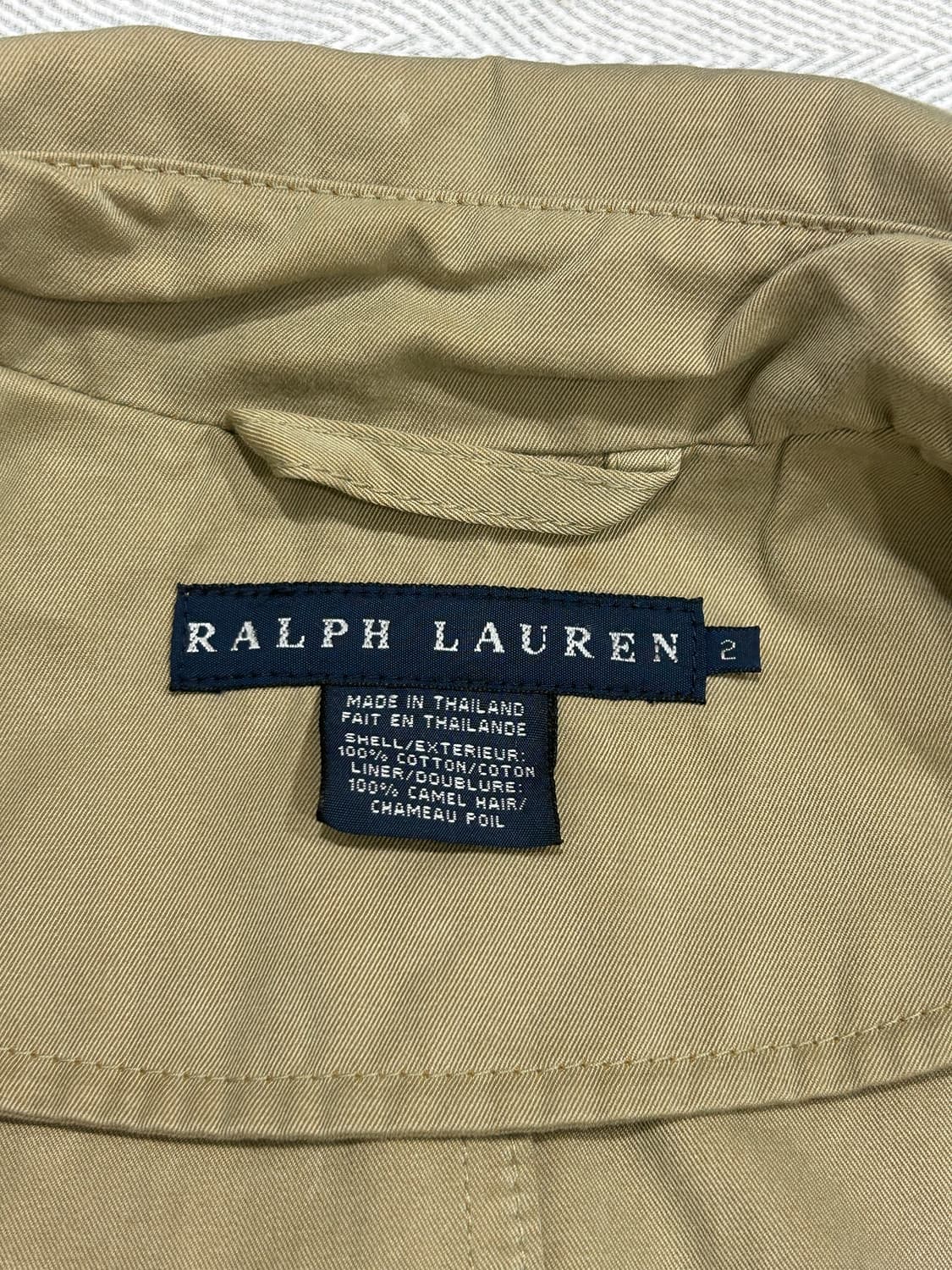 [M] 폴로랄프로렌 더블 버튼 트렌치코트 여성 M 상품이미지7