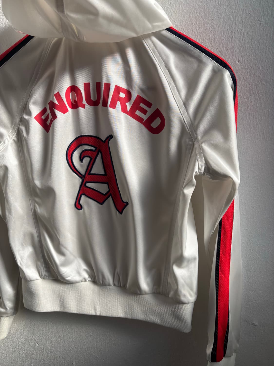 Ask White Graphic Hooded Track Top 상품이미지6