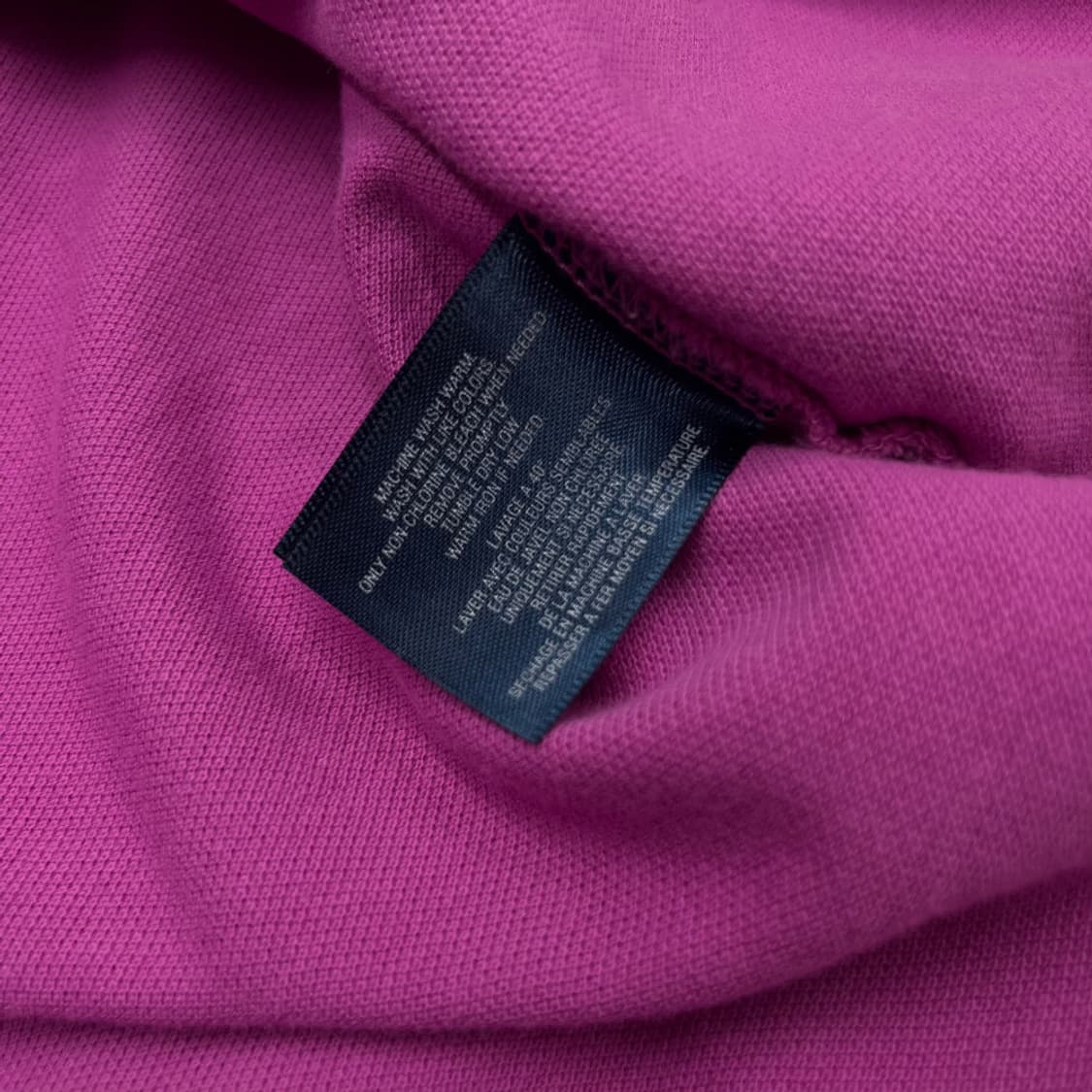 폴로 랄프로렌 네이비 빅포니 퍼플 카라반팔 XL 상품이미지5