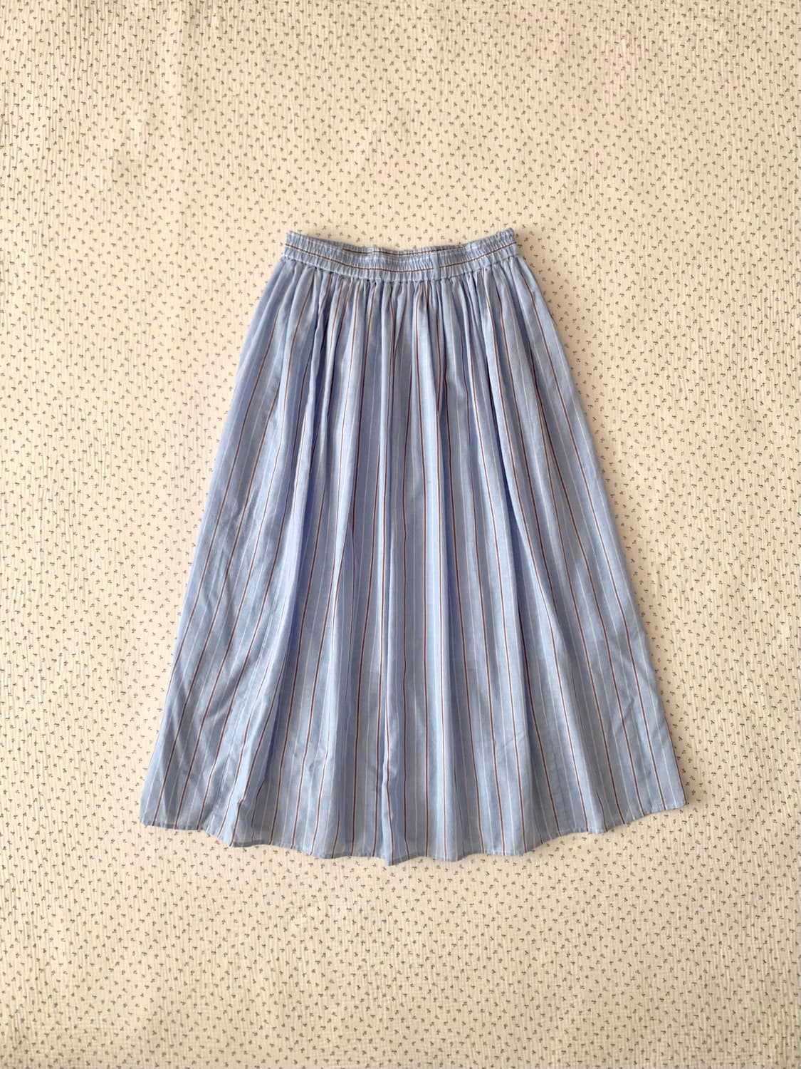 모리 하늘 스트라이프 롱스커트 상품이미지1