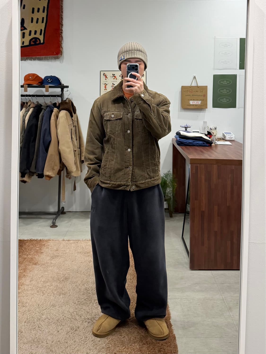 90-00s Gap 올드갭 쉐르파 코듀로이 트러커 자켓 상품이미지2