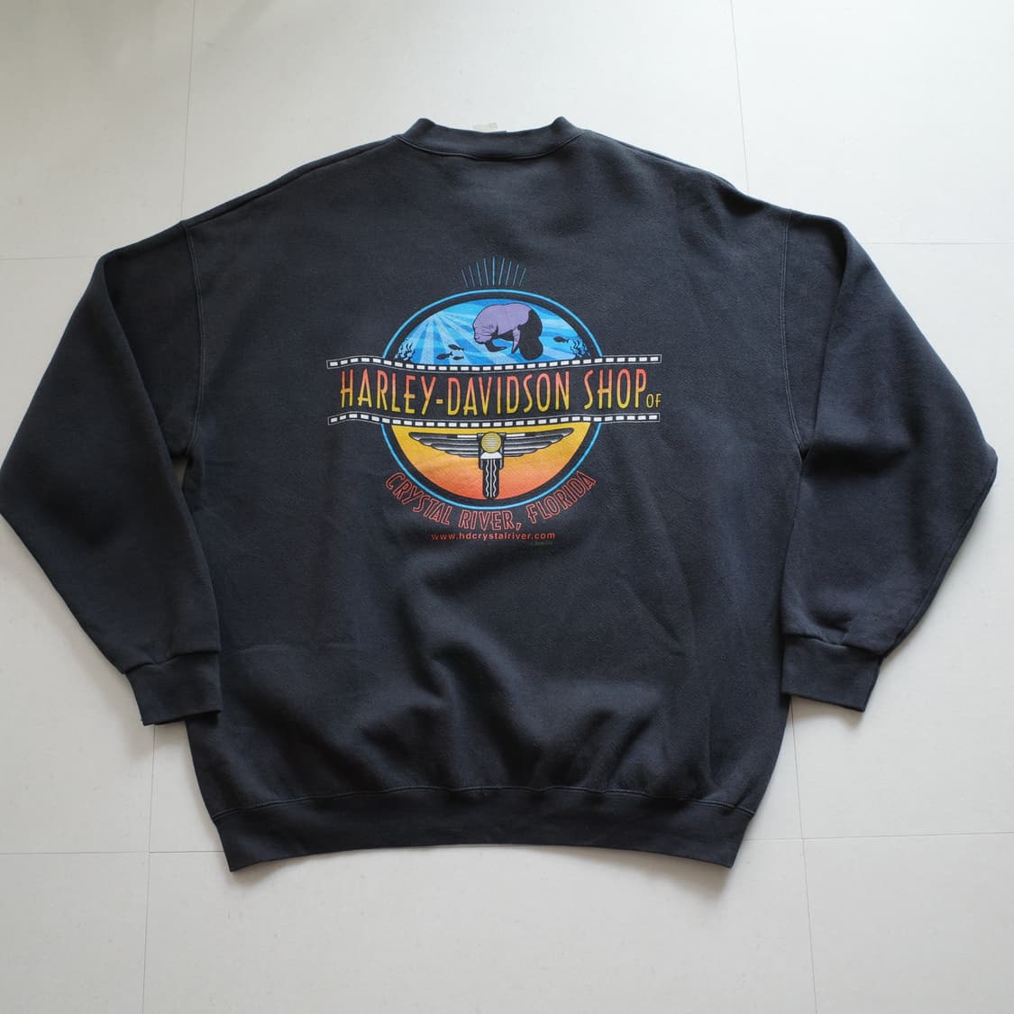 [Y2K] 할리데이비슨 플로리다 스웻셔츠 MADE IN USA (XL)  상품이미지6