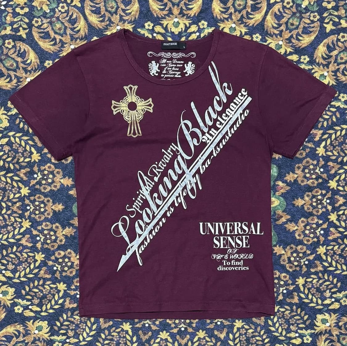 [재패니즈]Fogaty House Y2K Cross T-shirt 상품이미지1