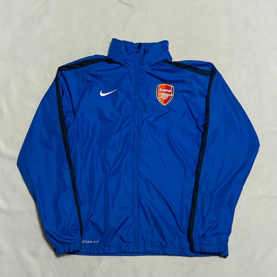 M 나이키 아스날 스톰핏 블랙라인 블루 내장후드 바람막이 상품이미지2