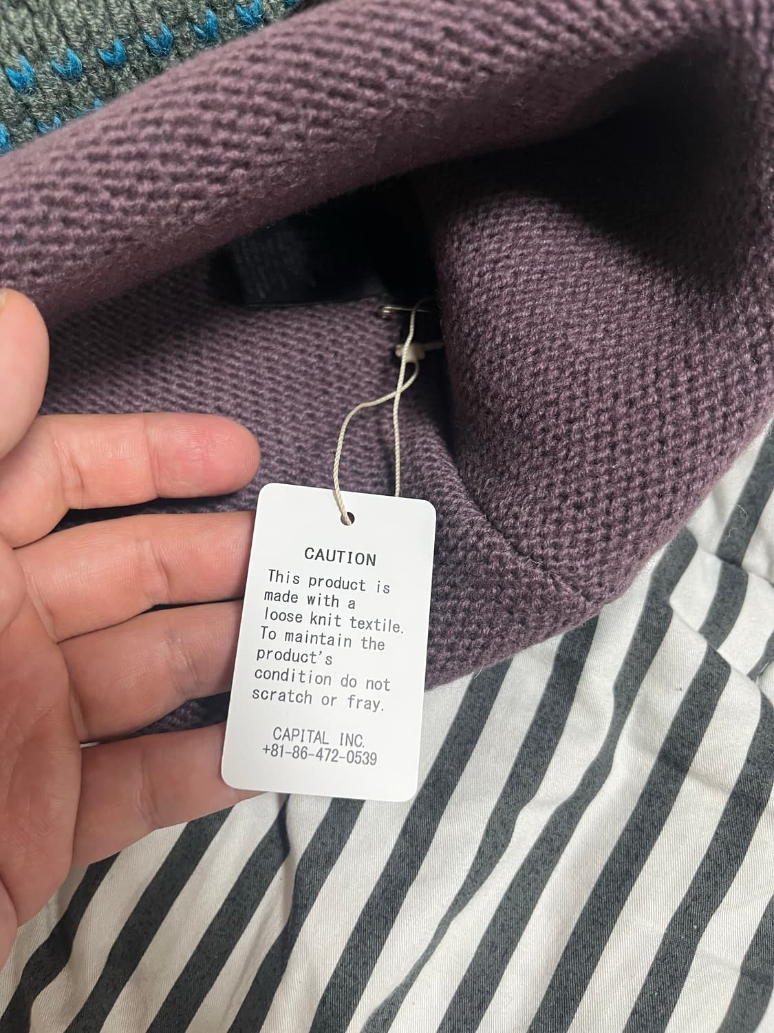 새제품!)캐피탈 5G 울 니트 캡 그레이 폼비니 OS 상품이미지4