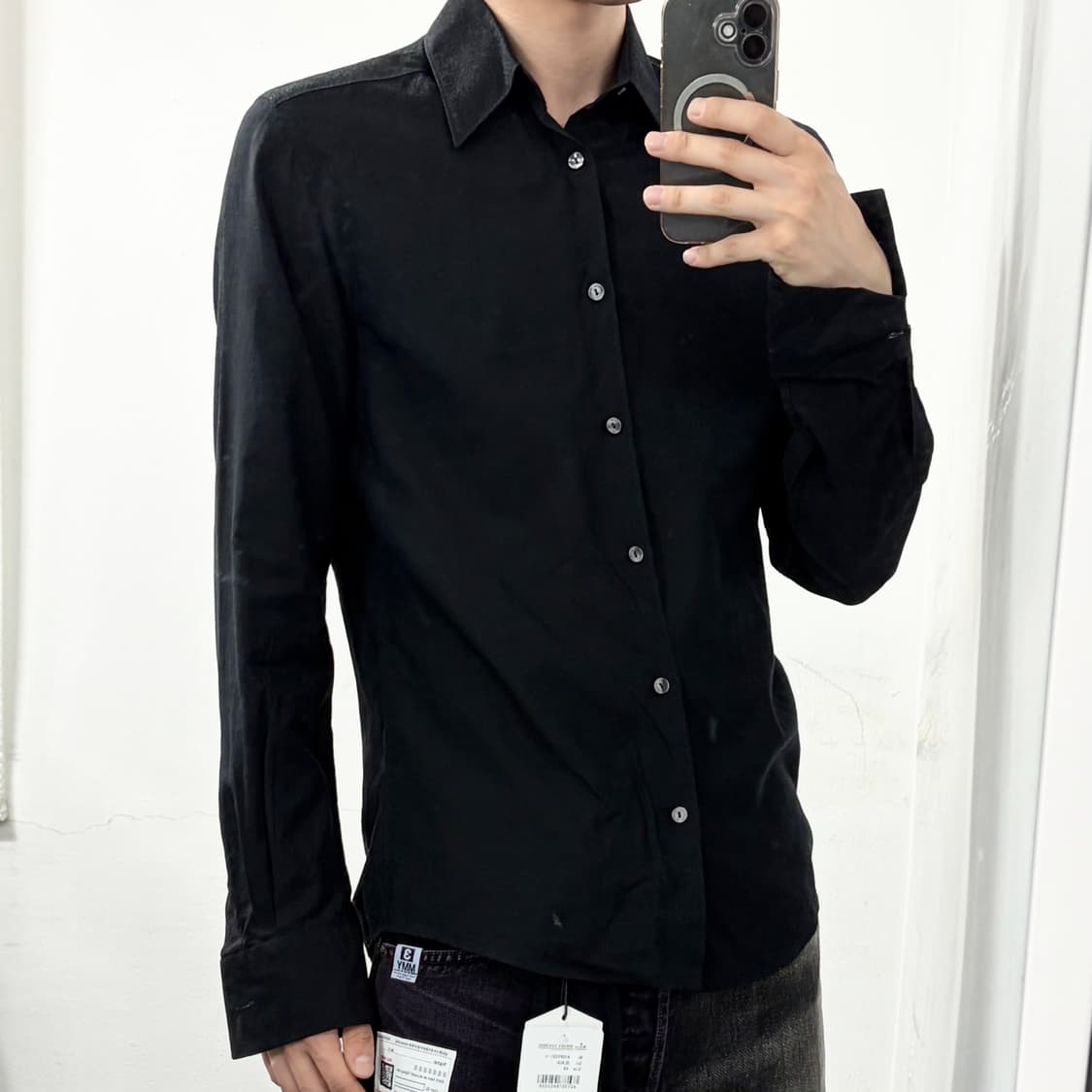 베르사체 컬렉션 블랙 셔츠 상품이미지2