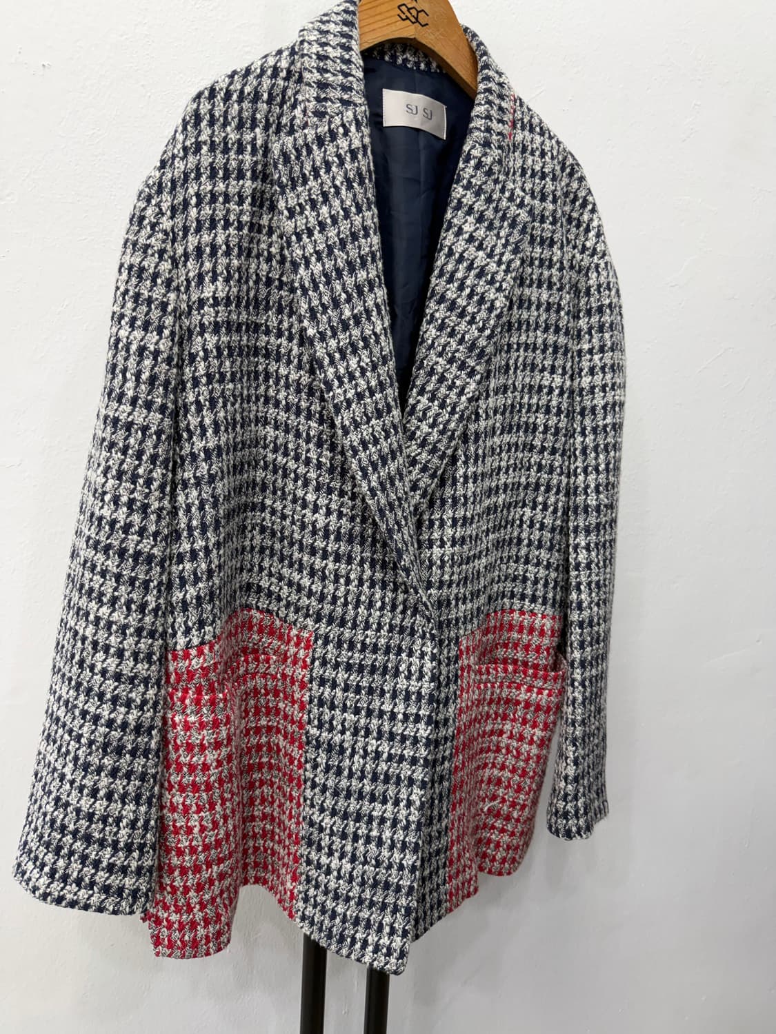 정품) SJ SJ 한섬 하운드투스 체크 자켓 88 상품이미지2