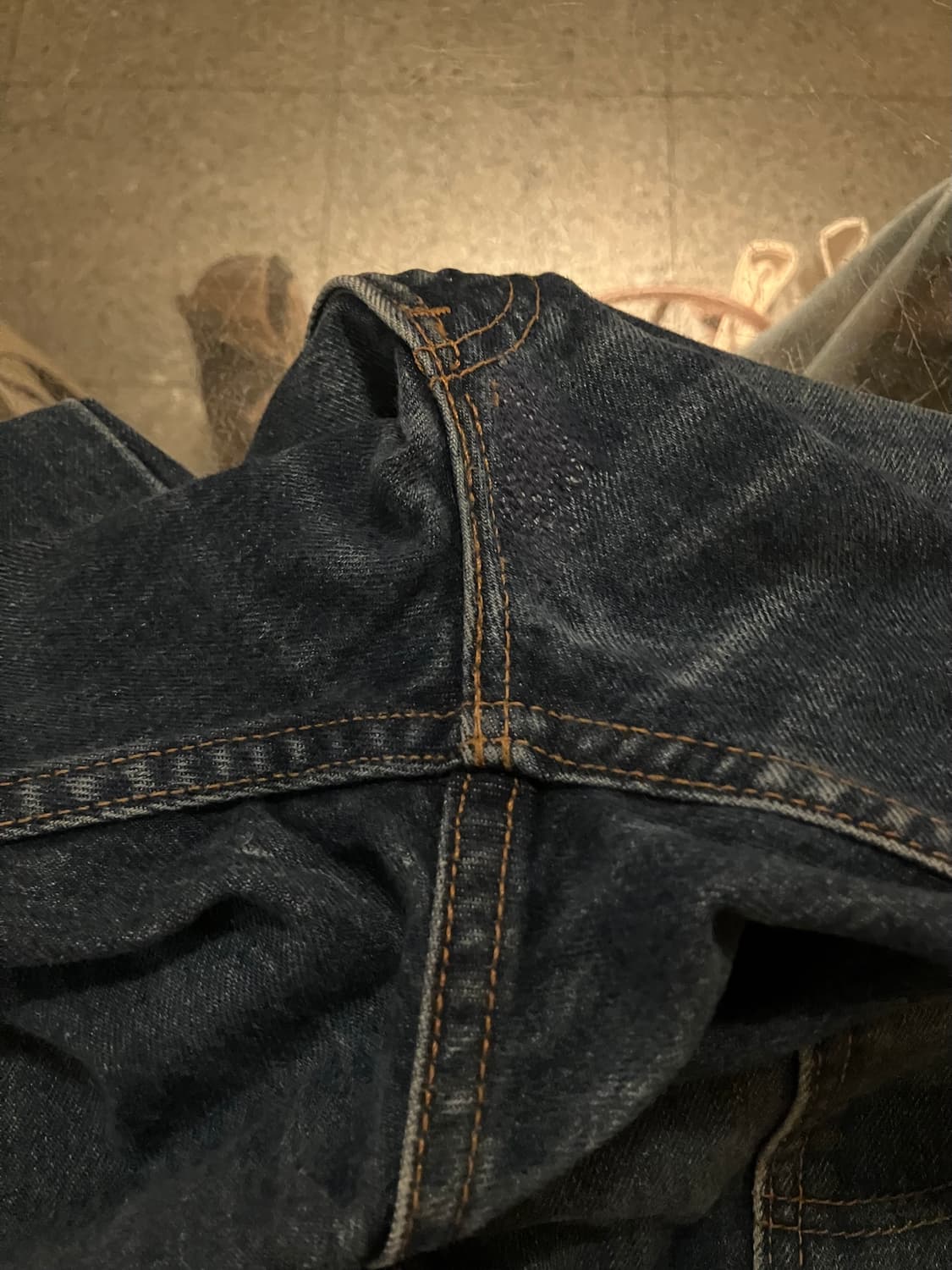 90s USA 빈티지 리바이스 517 오렌지탭 부츠컷 데님 팬츠 상품이미지8