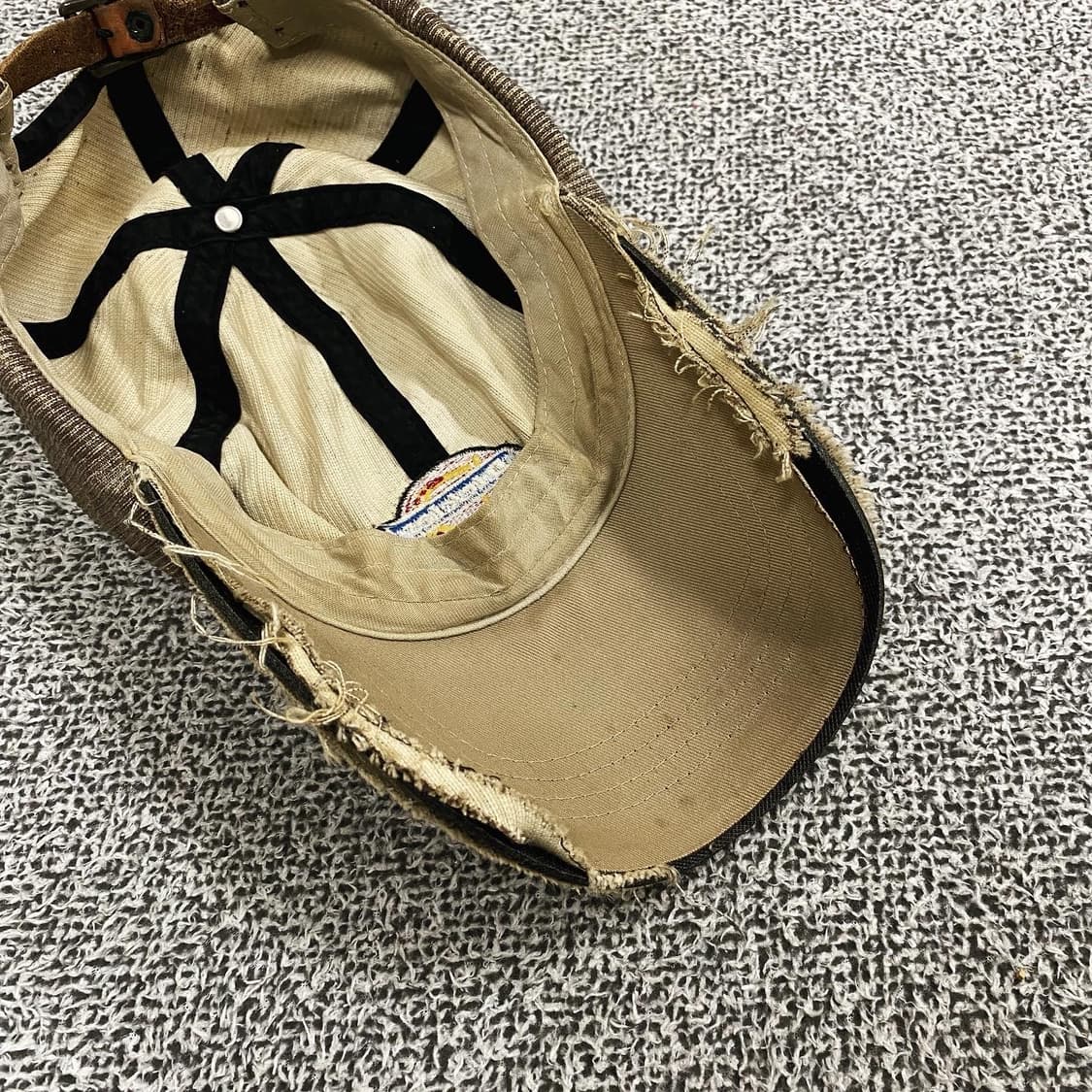 90s 디키즈 빈티지 코듀로이 그런지 데미지 캡 모자 상품이미지8