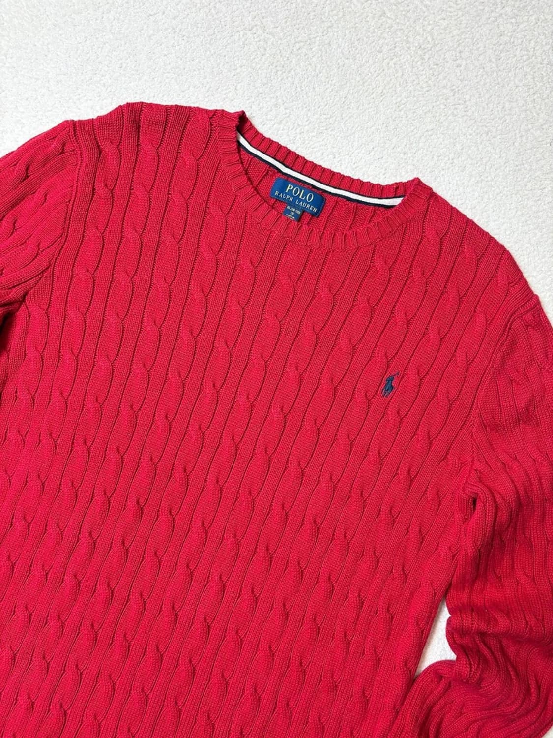 폴로 랄프로렌 큐알 신형 꽈배기 코튼 니트 PN6563 상품이미지2