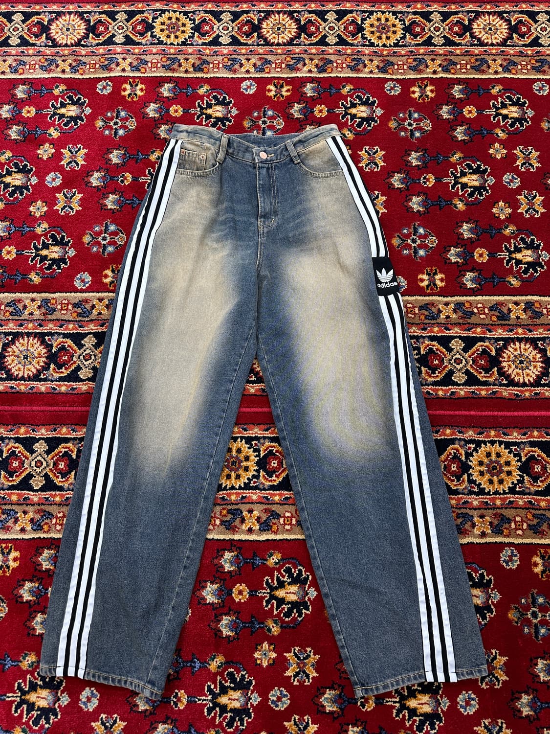 삼선줄 커스텀 데님 팬츠 상품이미지3