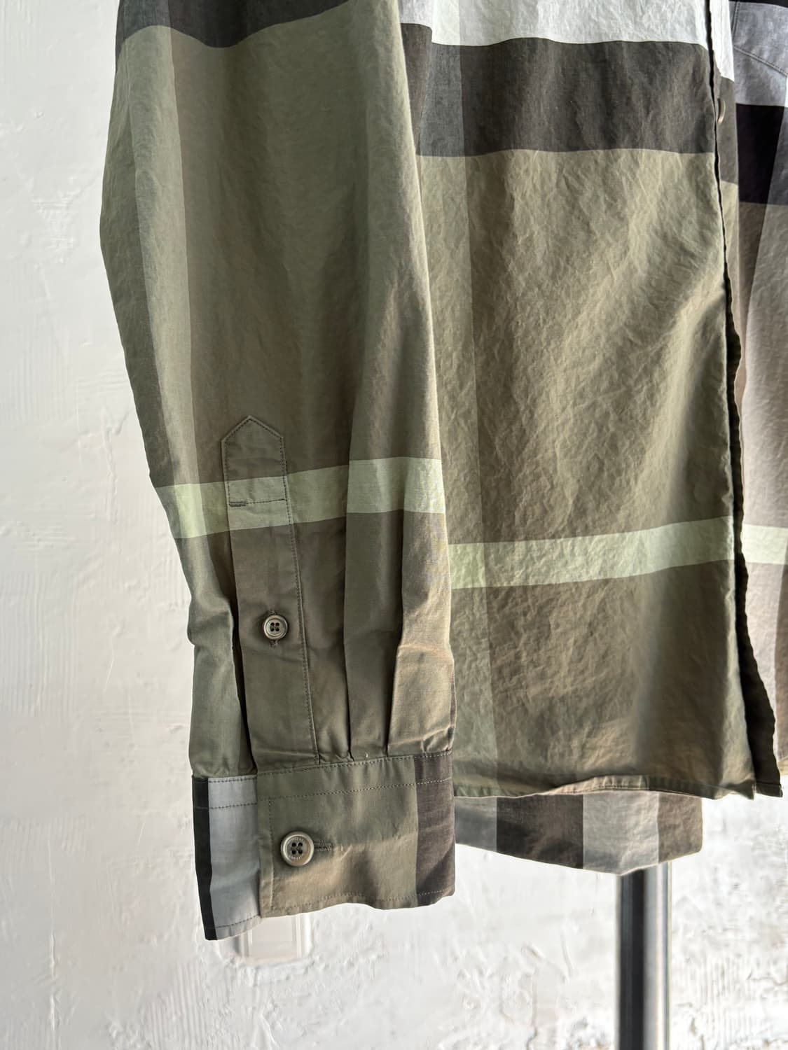 Burberry 버버리 그린 컬러 노바체크 셔츠  상품이미지4