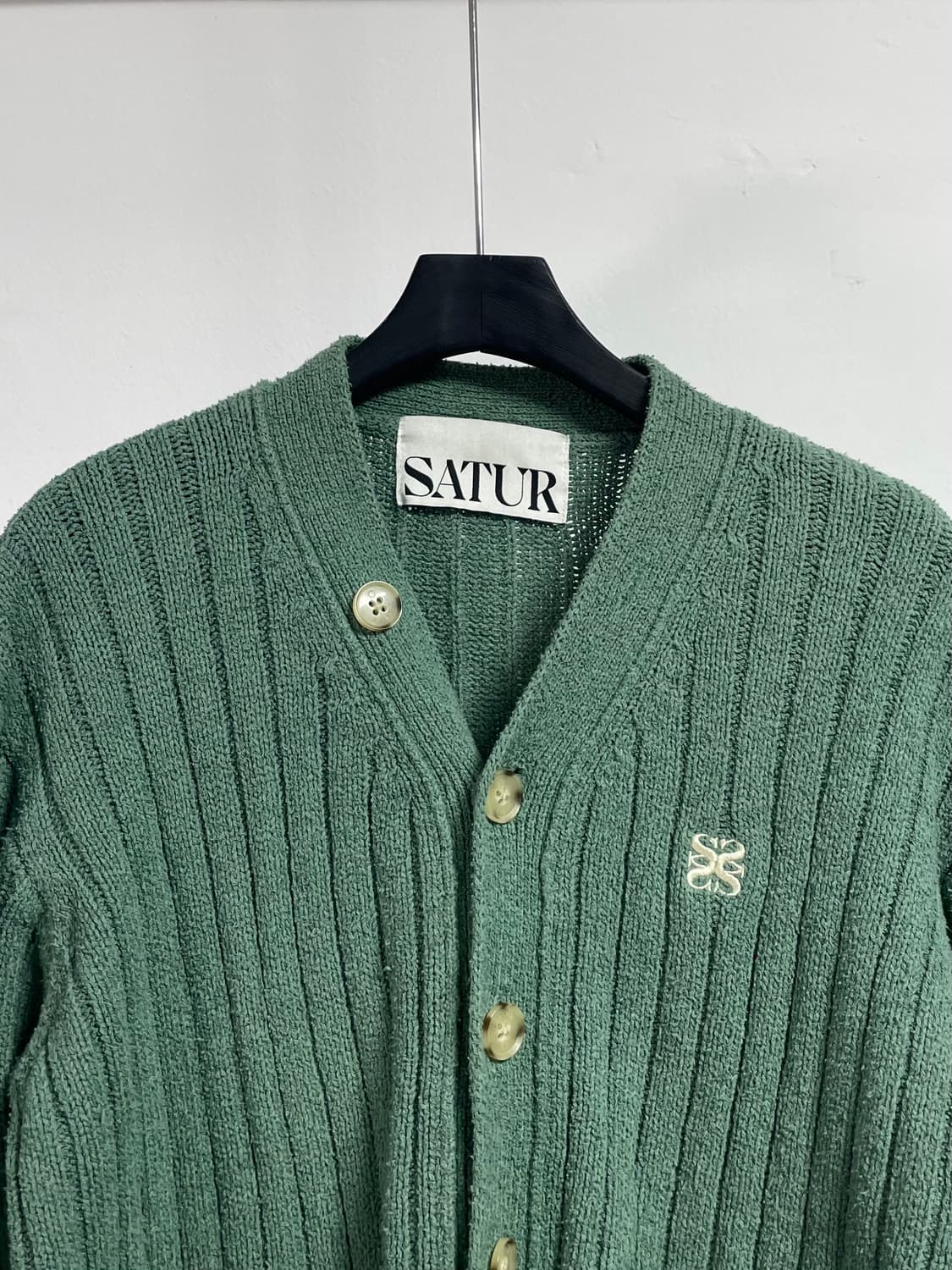 세터 파로 부클 그린 가디건 (on.277) 상품이미지2