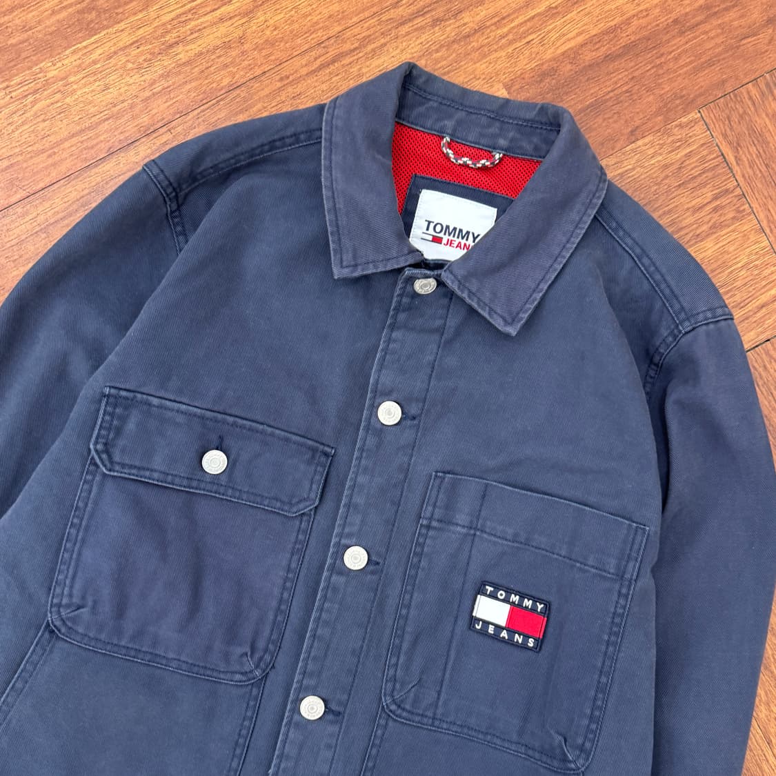 S(100) 타미힐피거 타미 진스 네이비 트러커 자켓  상품이미지3