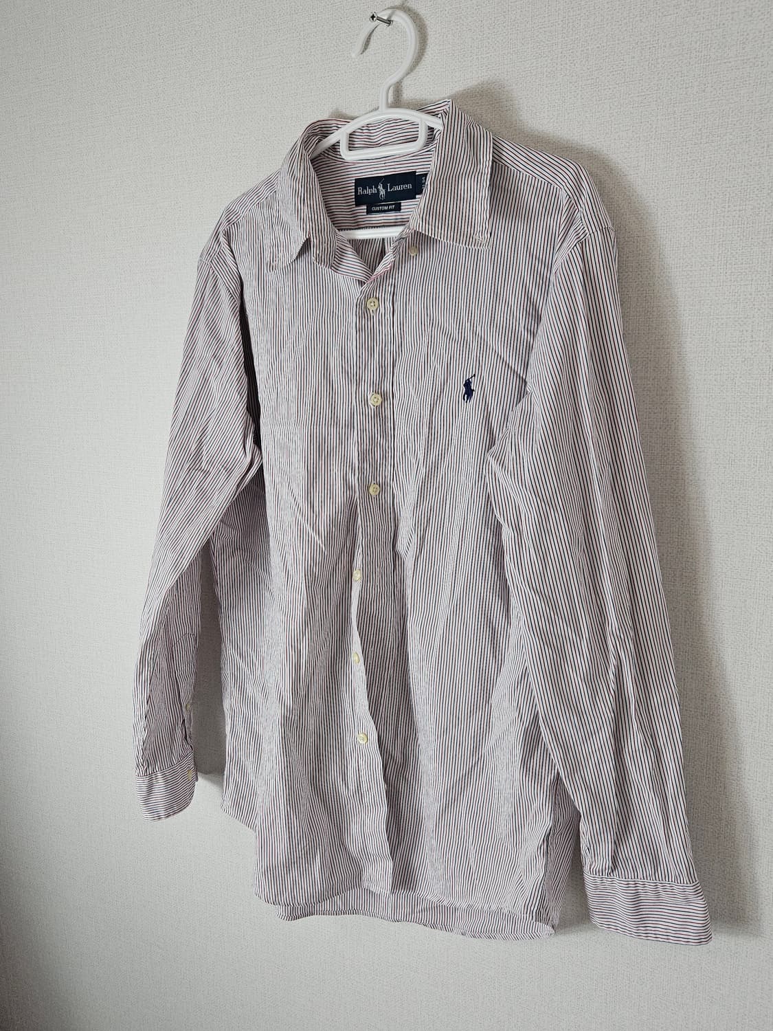 00s 폴로 랄프로렌 스트라이프 코튼 셔츠 커스텀핏 M 상품이미지1