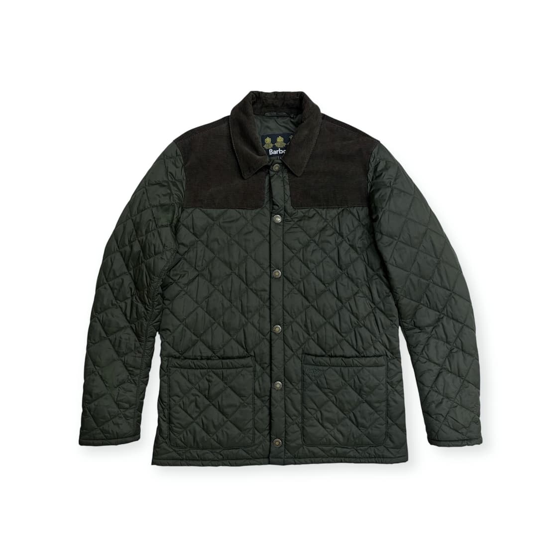 Barbour 바버 카키 퀼팅 퀄팅 경량 패딩 자켓 m 상품이미지1