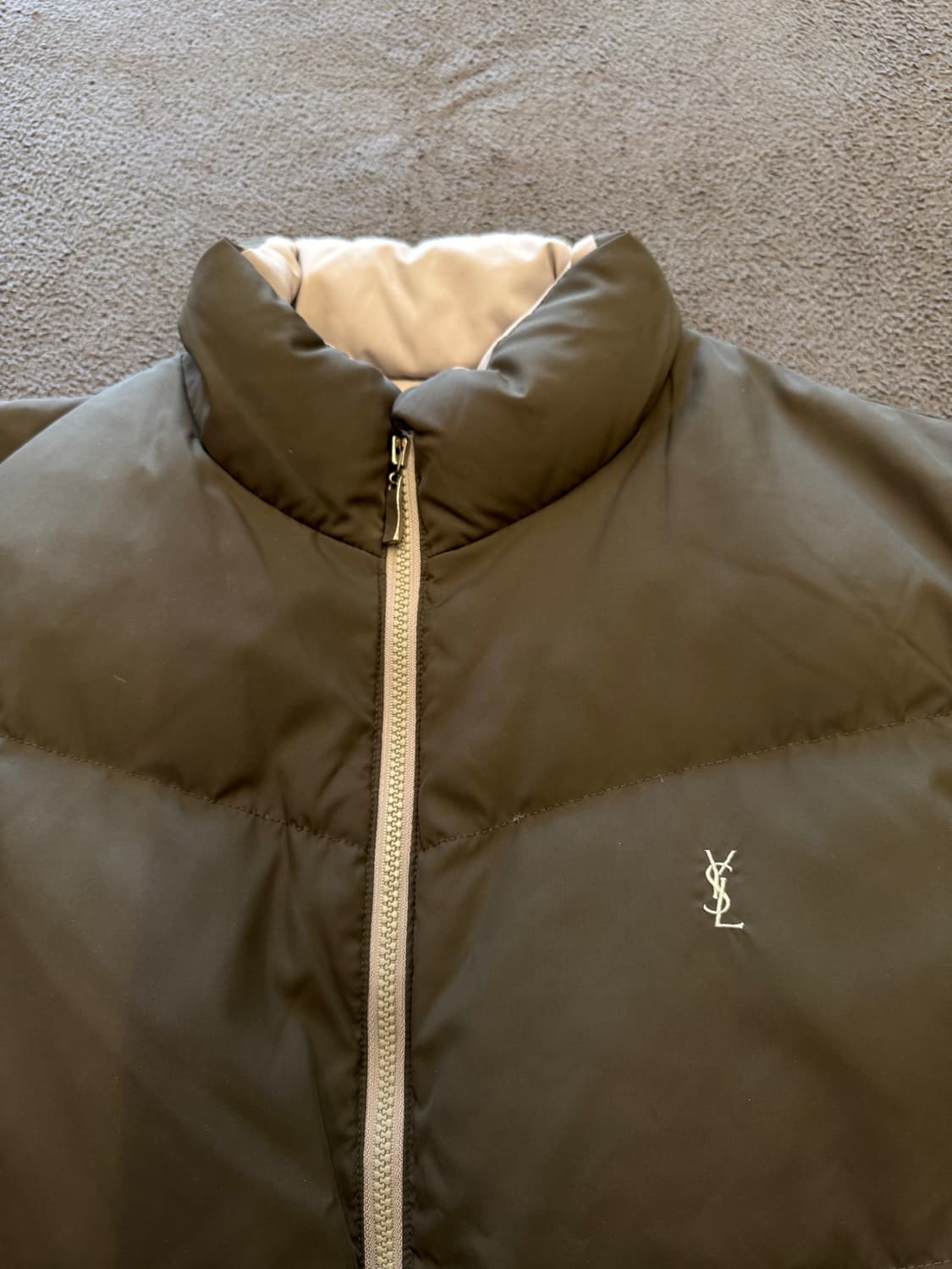 입생로랑 빈티지 리버시블 구스다운 패딩 처분  상품이미지2