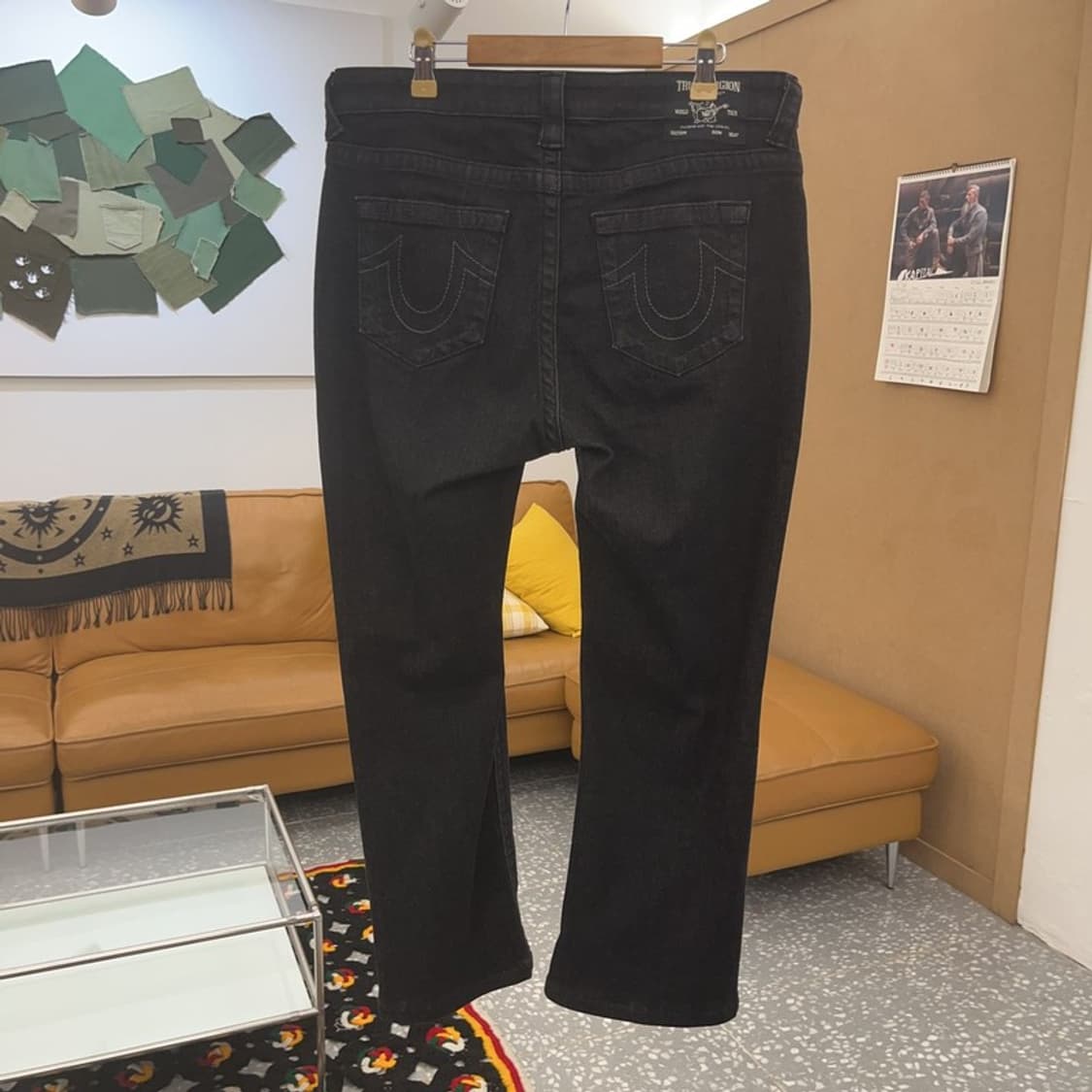 트루릴리전 빈티지 모던락시크 흑청 데님팬츠 32인치 C08422 상품이미지4