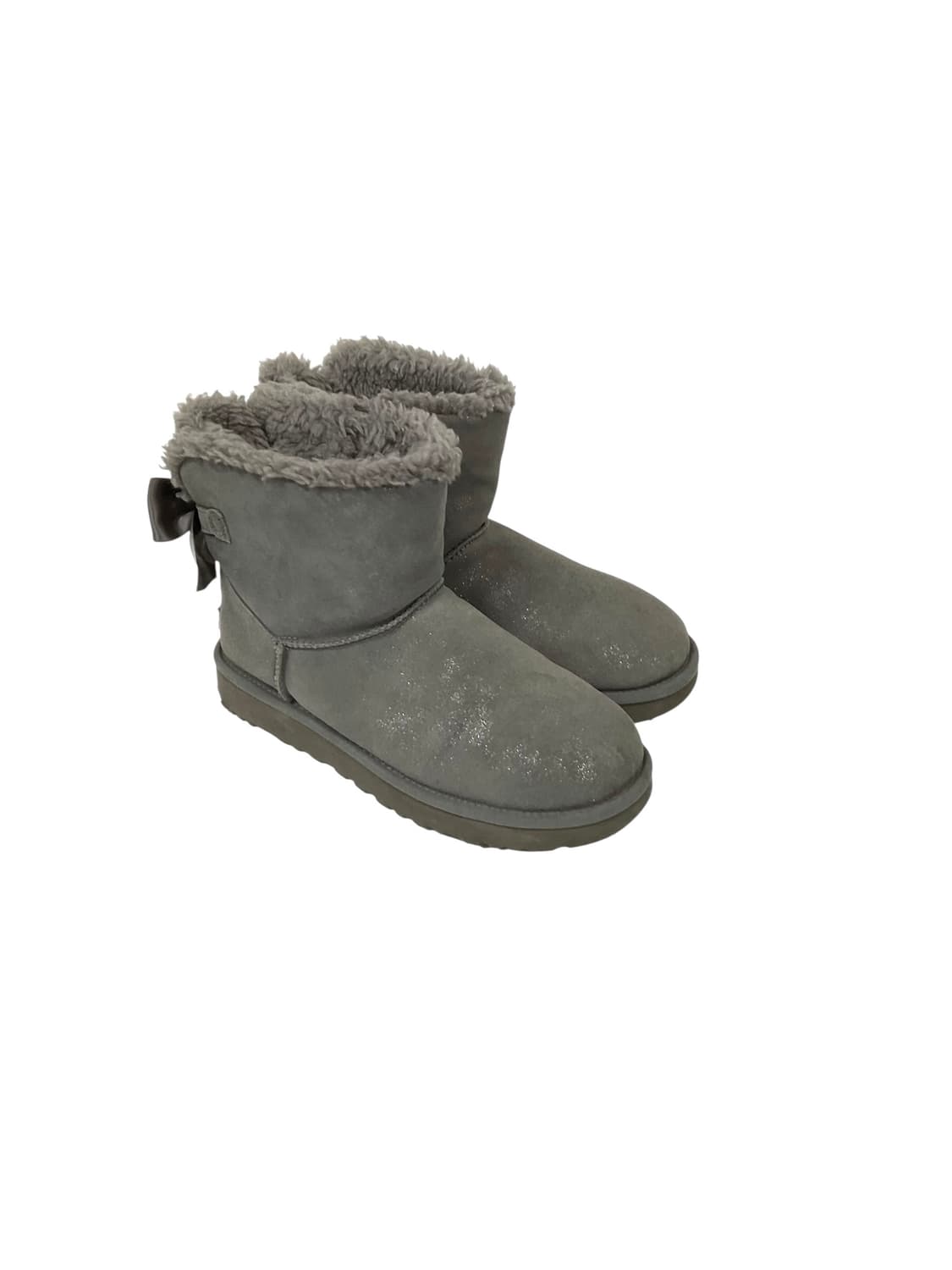 어그 그레이 리본 숏 부츠 (255~260) 상품이미지4