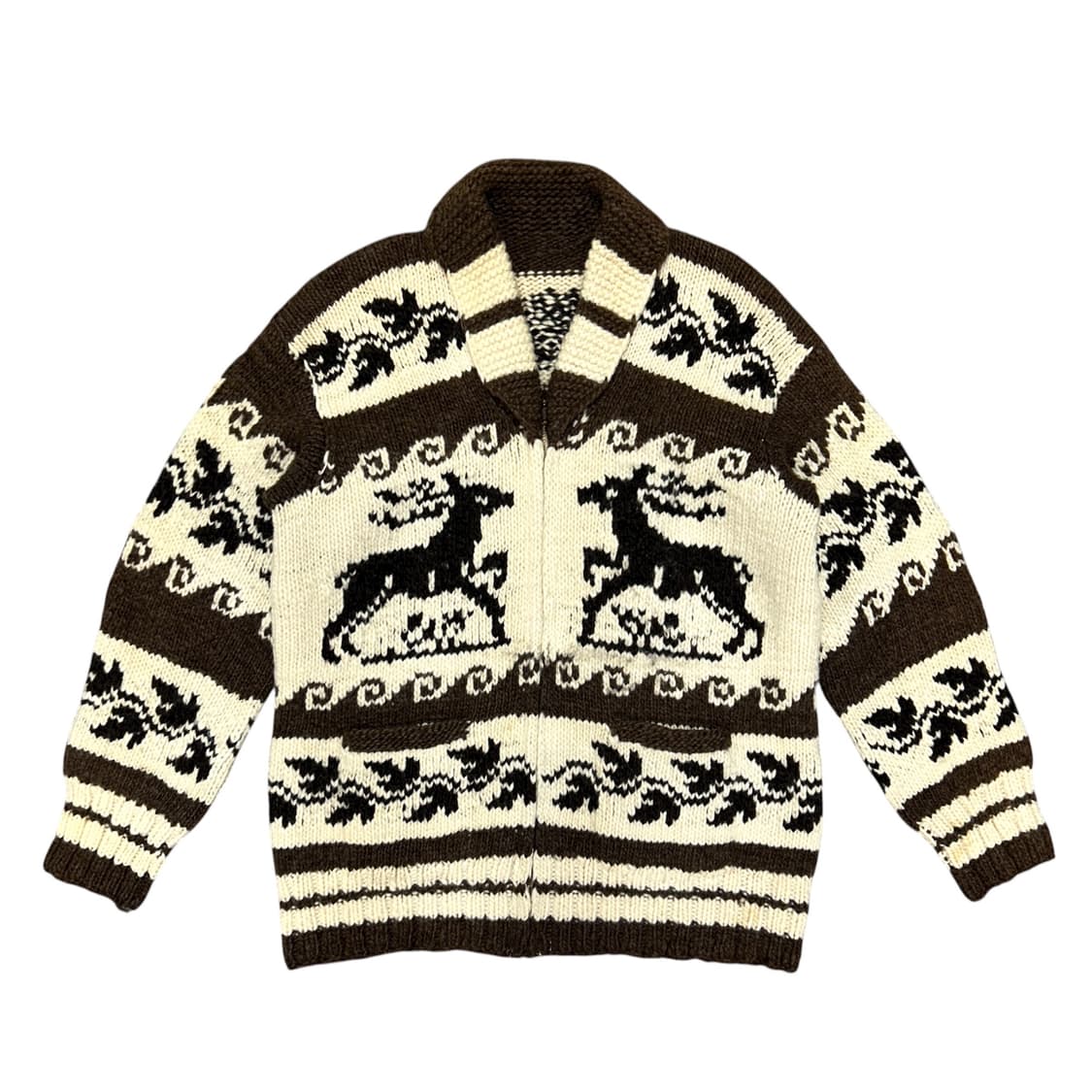 빈티지 노르딕 코위찬 니트집업(F) 상품이미지1