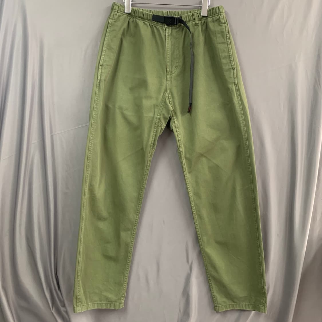 L 그라미치 올리브 스트레이트 트윌 코튼 밴딩 팬츠 상품이미지2