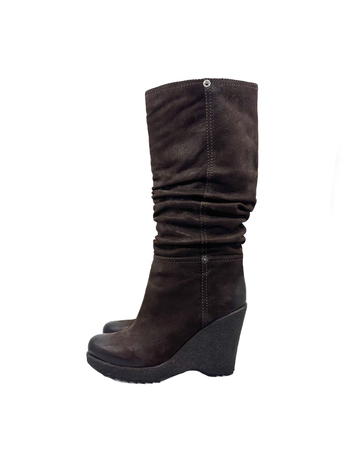 Prada Wedge Heel Slouch Knee Boots/ 38.5 상품이미지1