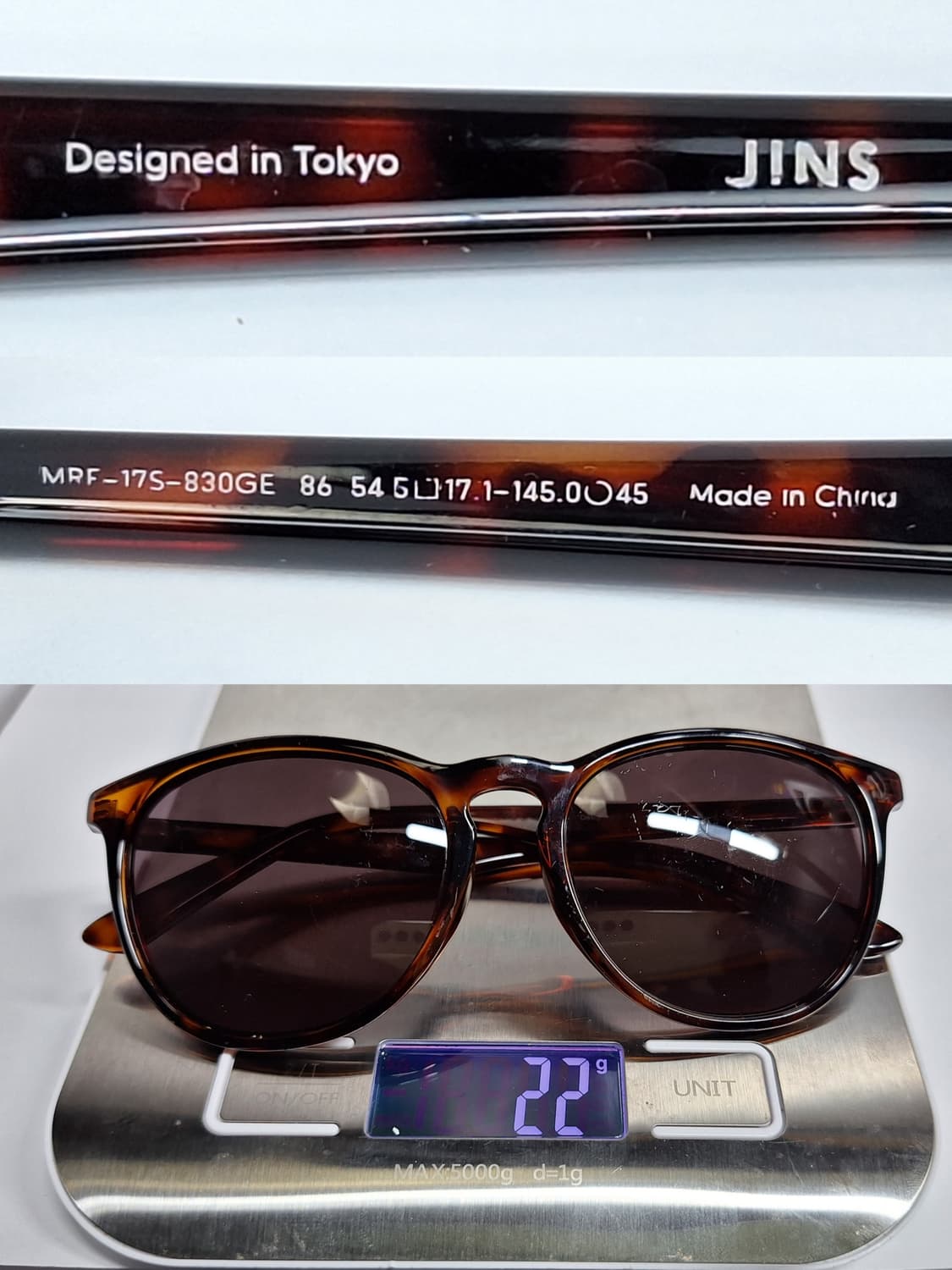 JINS 진스 MRF-17S-830GE 호피 웰링턴 선글라스/ 일본 수입 상품이미지9