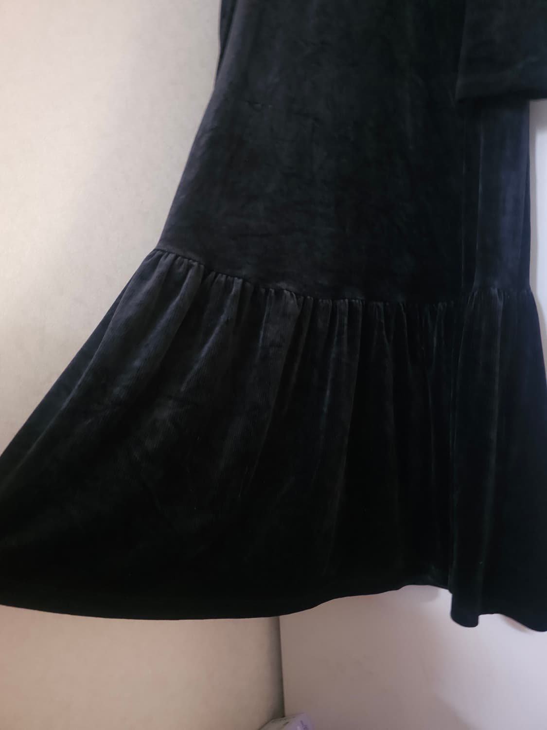 플라스틱아일랜드 블랙 벨벳 롱원피스 상품이미지4