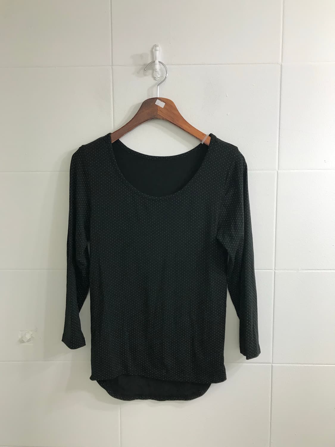 무채색 사선 패딩 도트 아가일 러힙 코디세트 상품이미지6