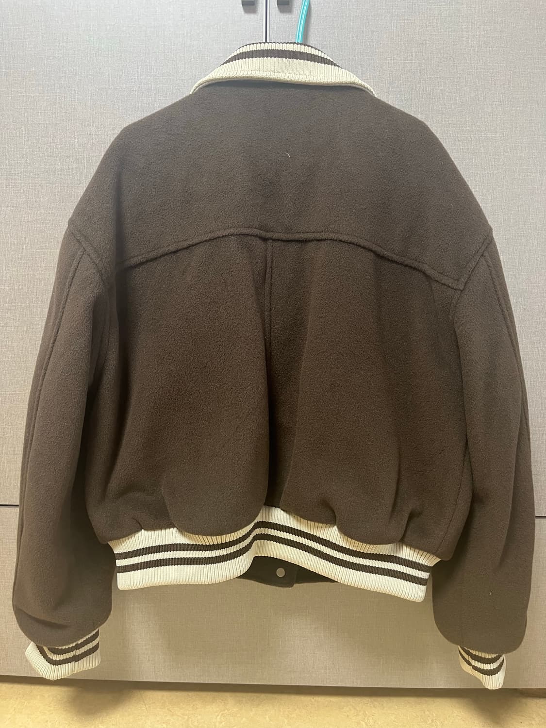 파르티멘토 우먼 멜톤 바시티 자켓 (브라운) 상품이미지2