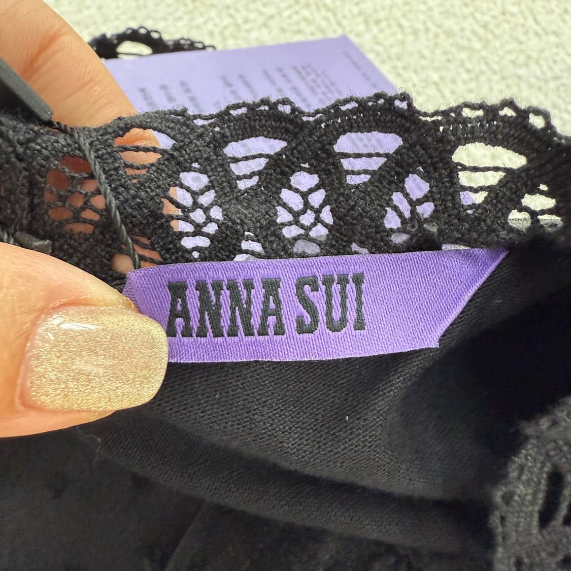 [90(구55)] 새상품 안나수이 여성 레이스 블라우스 3733 상품이미지4