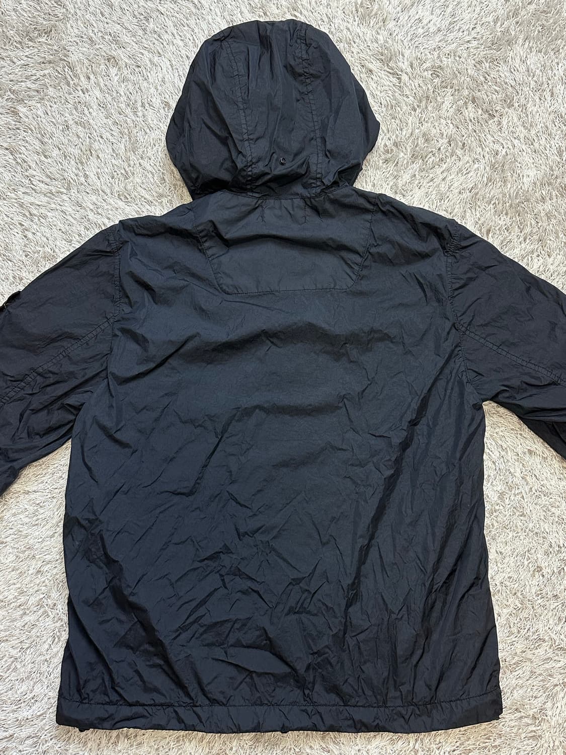 [M] 정품 스톤아일랜드 24SS 크링클랩스 R-NY 후드 네이비 상품이미지3