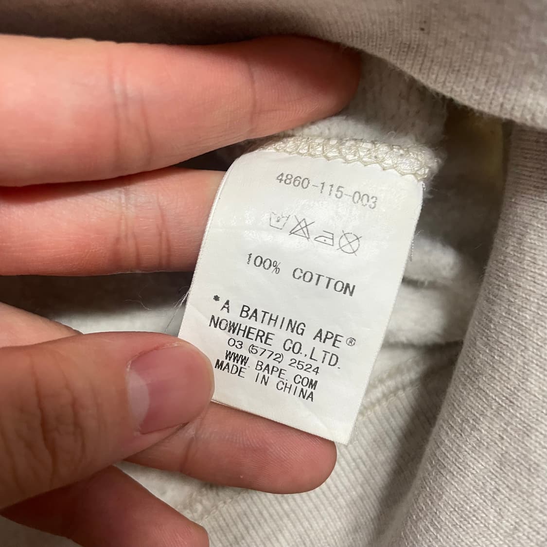 M) 베이프 베이비마일로 백 로고 프린팅 후드 집업 상품이미지5