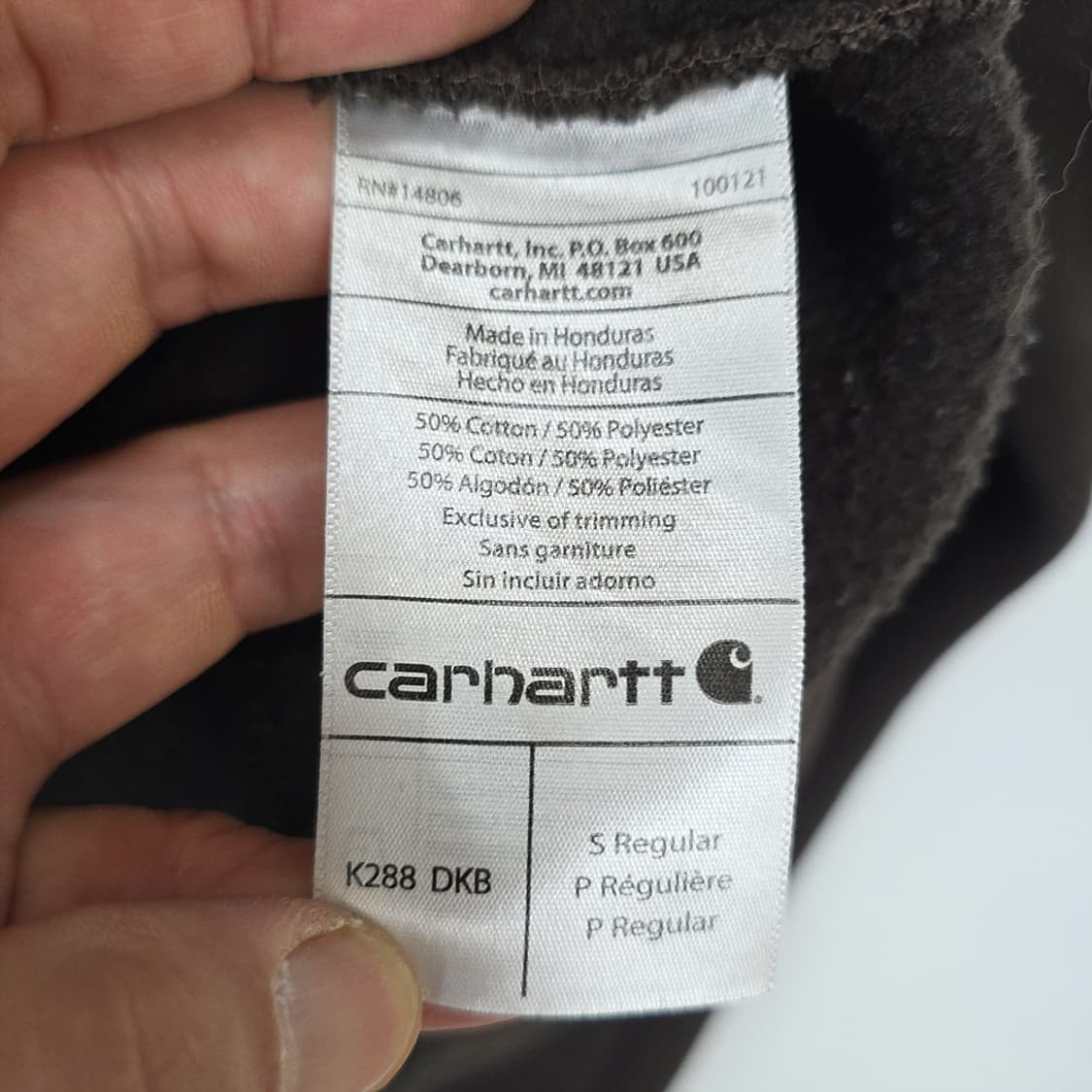 남성 칼하트 Carhartt 로고 기모 후드 맨투맨 S 상품이미지9