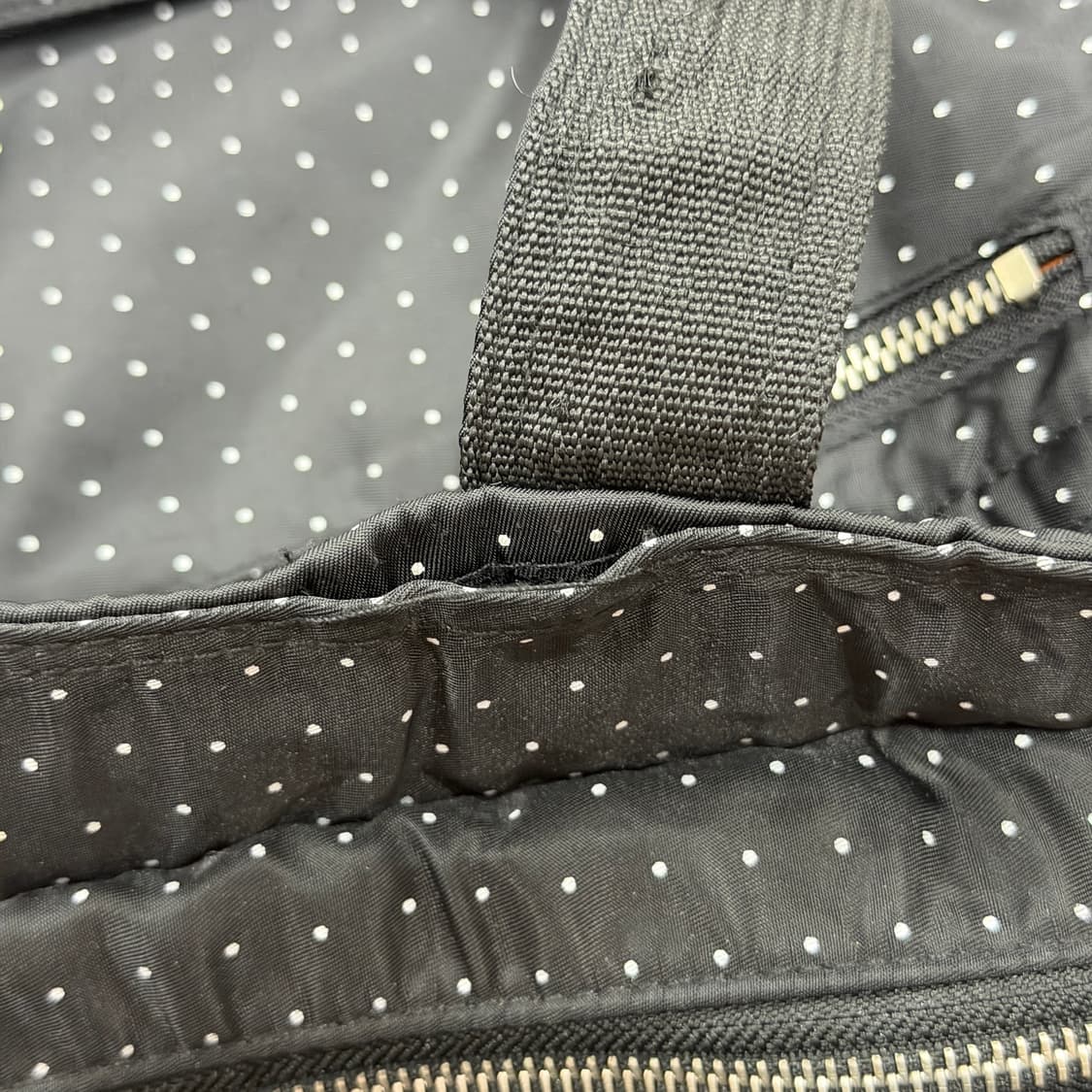 요시다포터 도트 땡땡이 숄더백 토트백 가방 블랙 상품이미지8