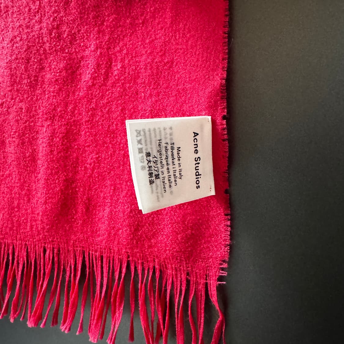 아크네 스투디오 머플러 핑크 상품이미지6