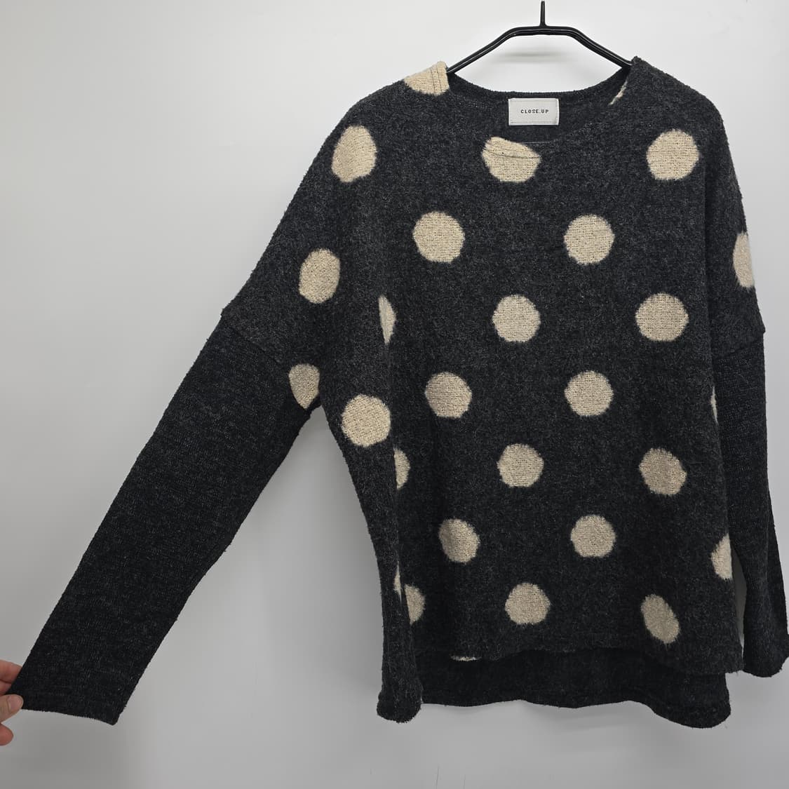 일본 빈티지 도트 니트 / 루즈핏 니트 상품이미지5