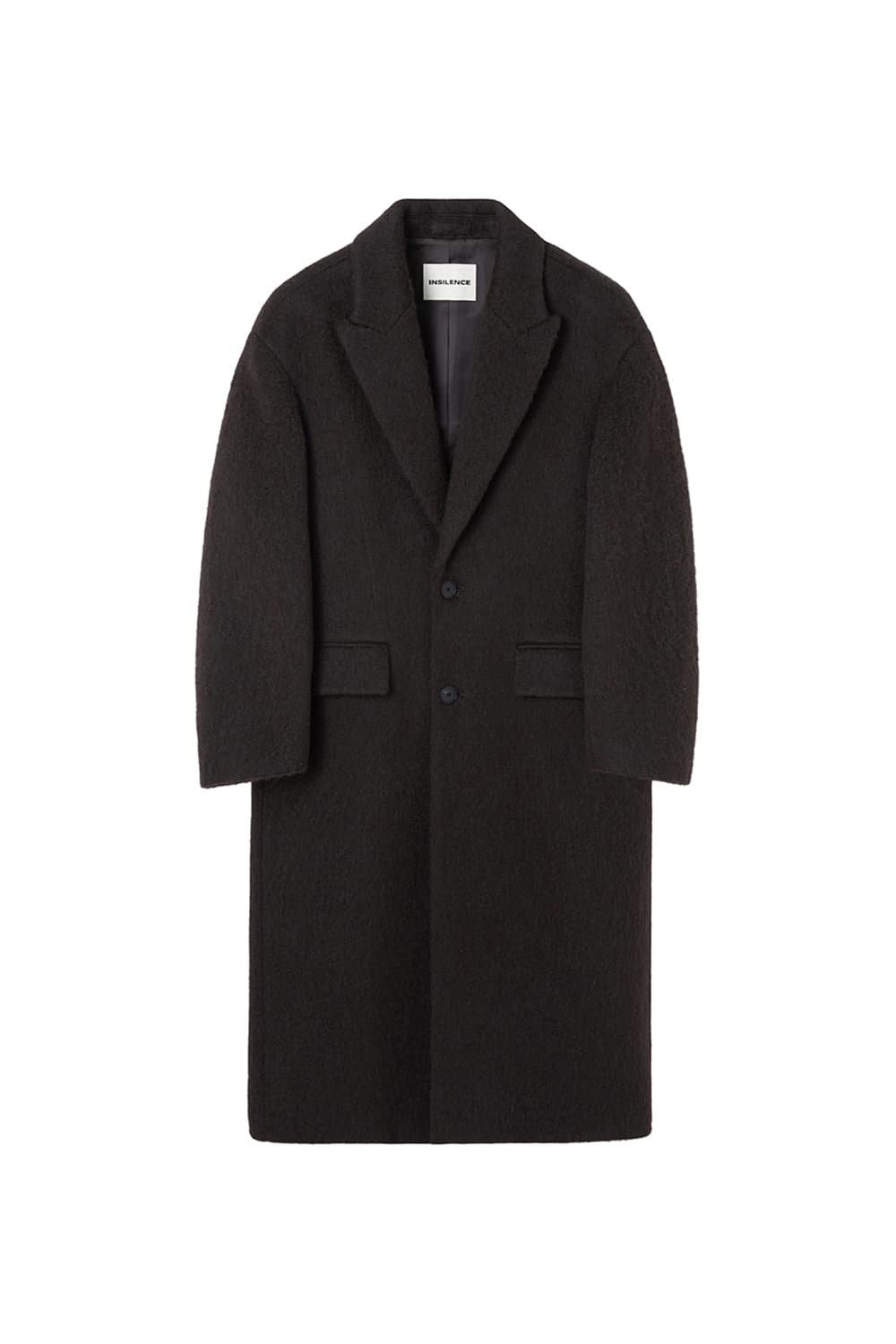 인사일런스 L 헤어리 알파카 오버사이즈 코트 DARK BROWN 브라운 상품이미지1