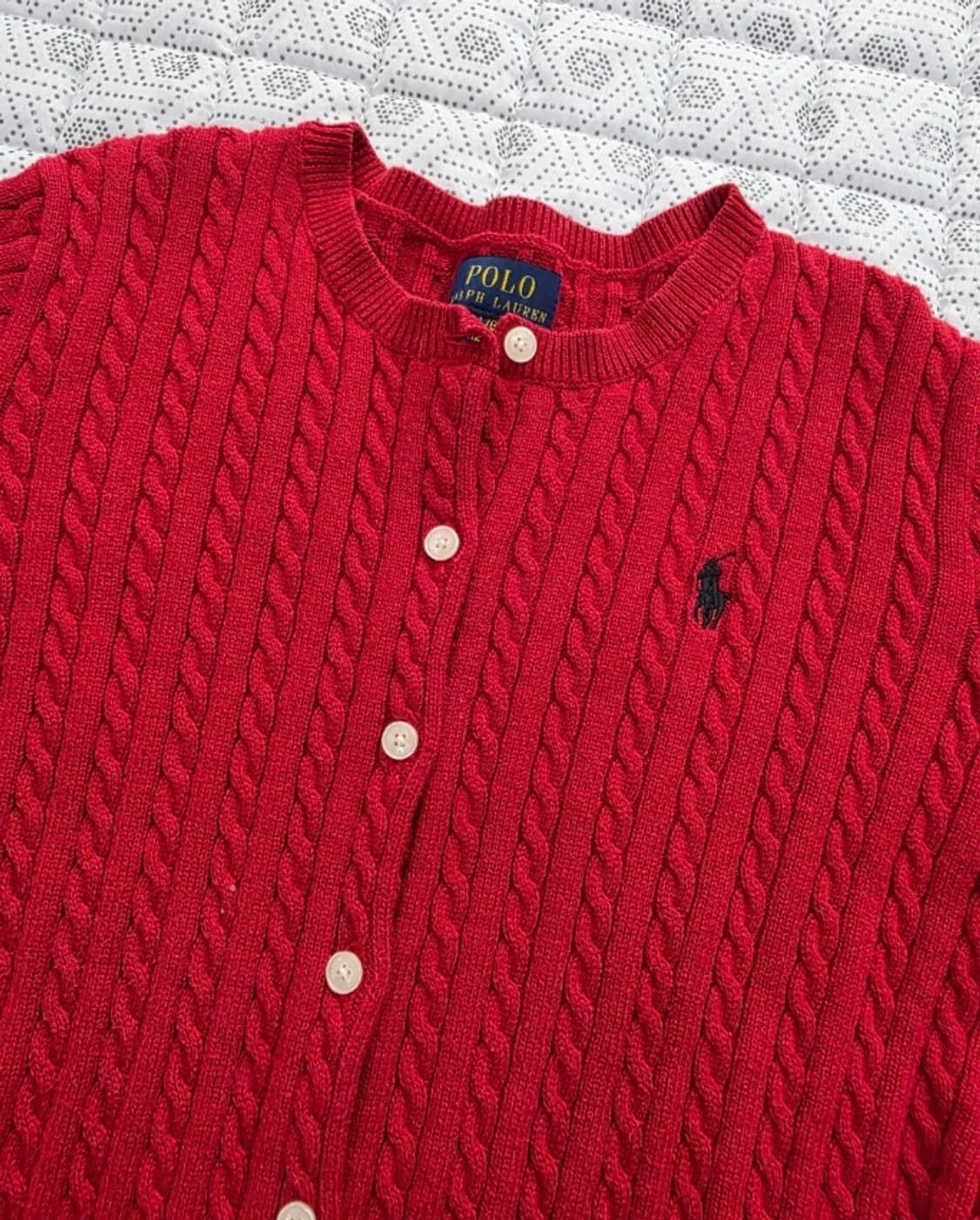 폴로 랄프로렌 케이블 니트 가디건 ~44반 상품이미지3