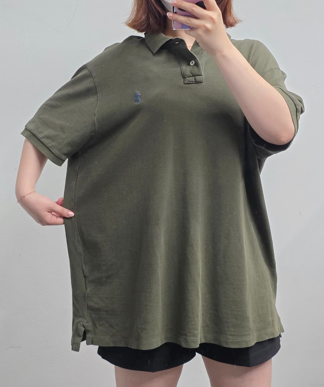[프립]XXL/폴로 랄프로렌 카키색 반팔 카라티 상품이미지3