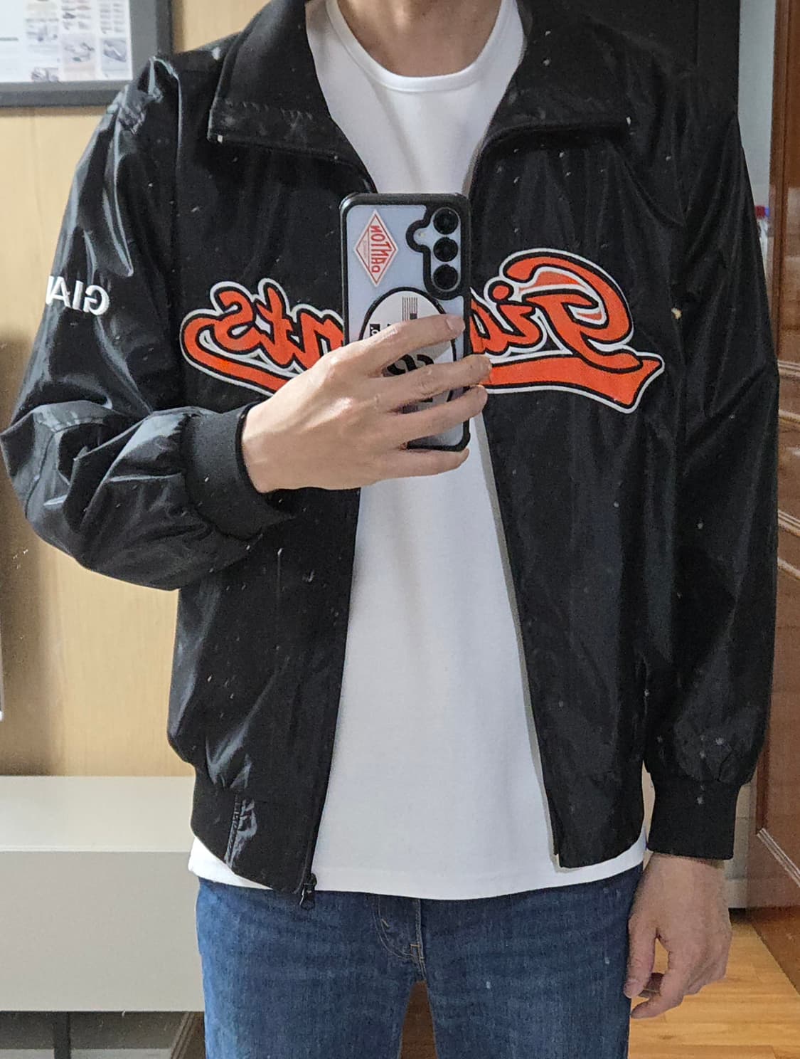 (착샷) 롯데자이언츠 야구 점퍼 레트로 자켓 상품이미지9