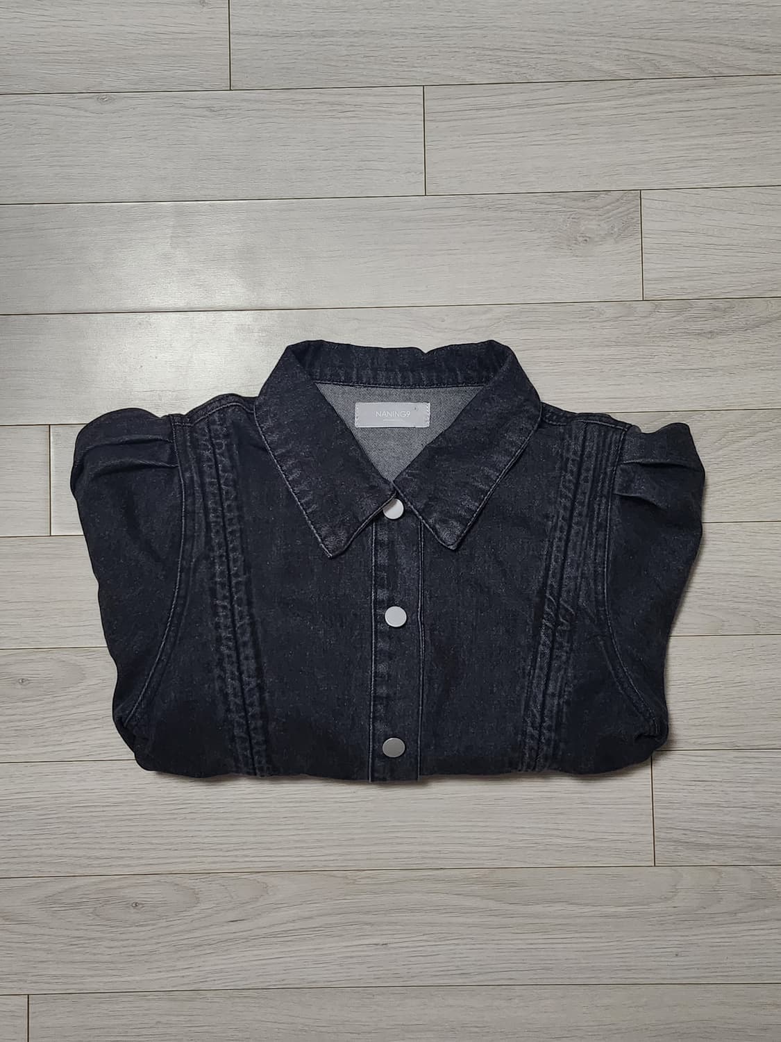 NANING9 난닝구 백화점구매 흑청 데님 자켓 상품이미지6