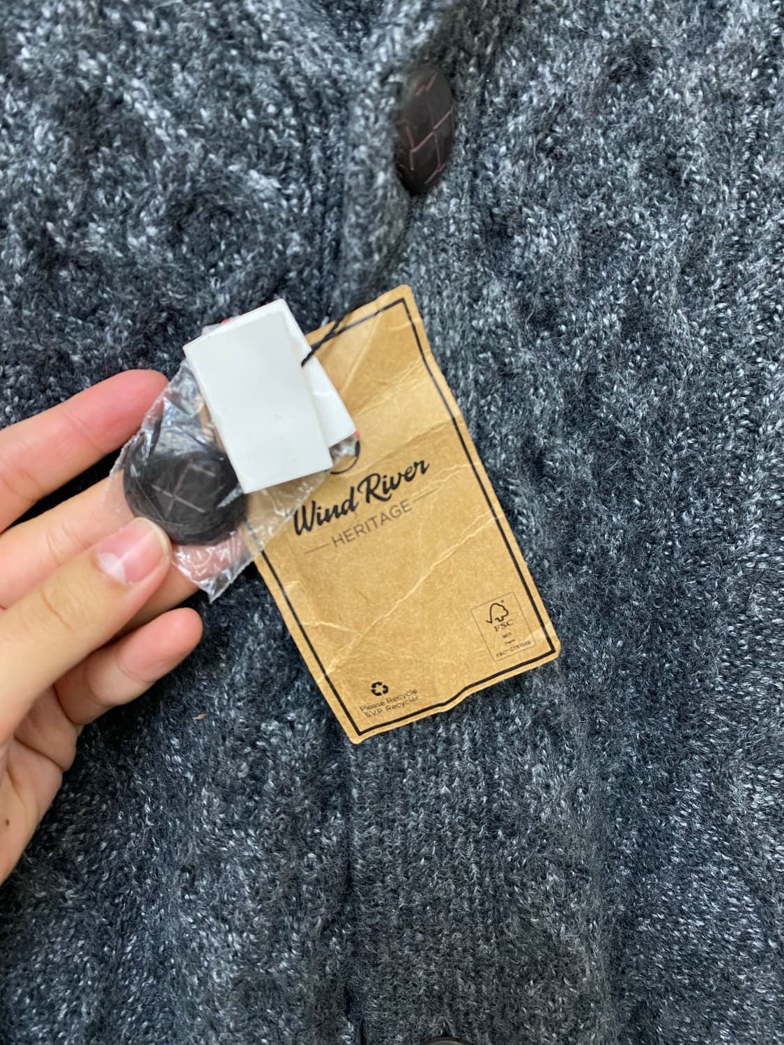 빈티지 헤비 니트 가디건 상품이미지2