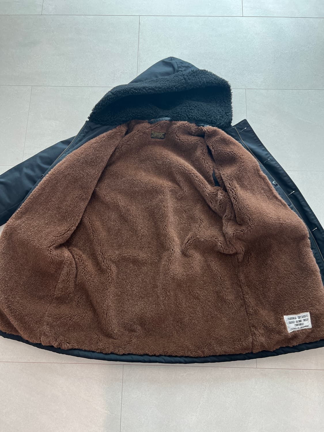 와코마리아 B-9 파카 자켓 블랙 M 상품이미지3