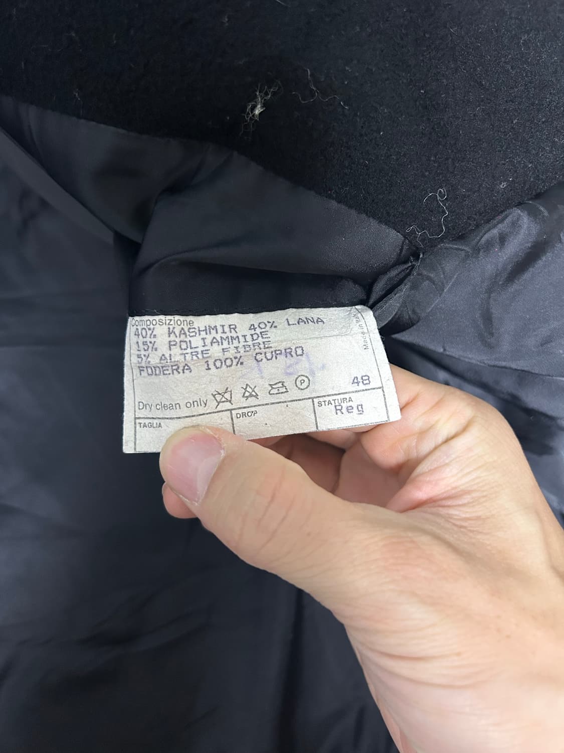 이태리제 HILTON 캐시미어 더블코트 사이즈 105~110 상품이미지3